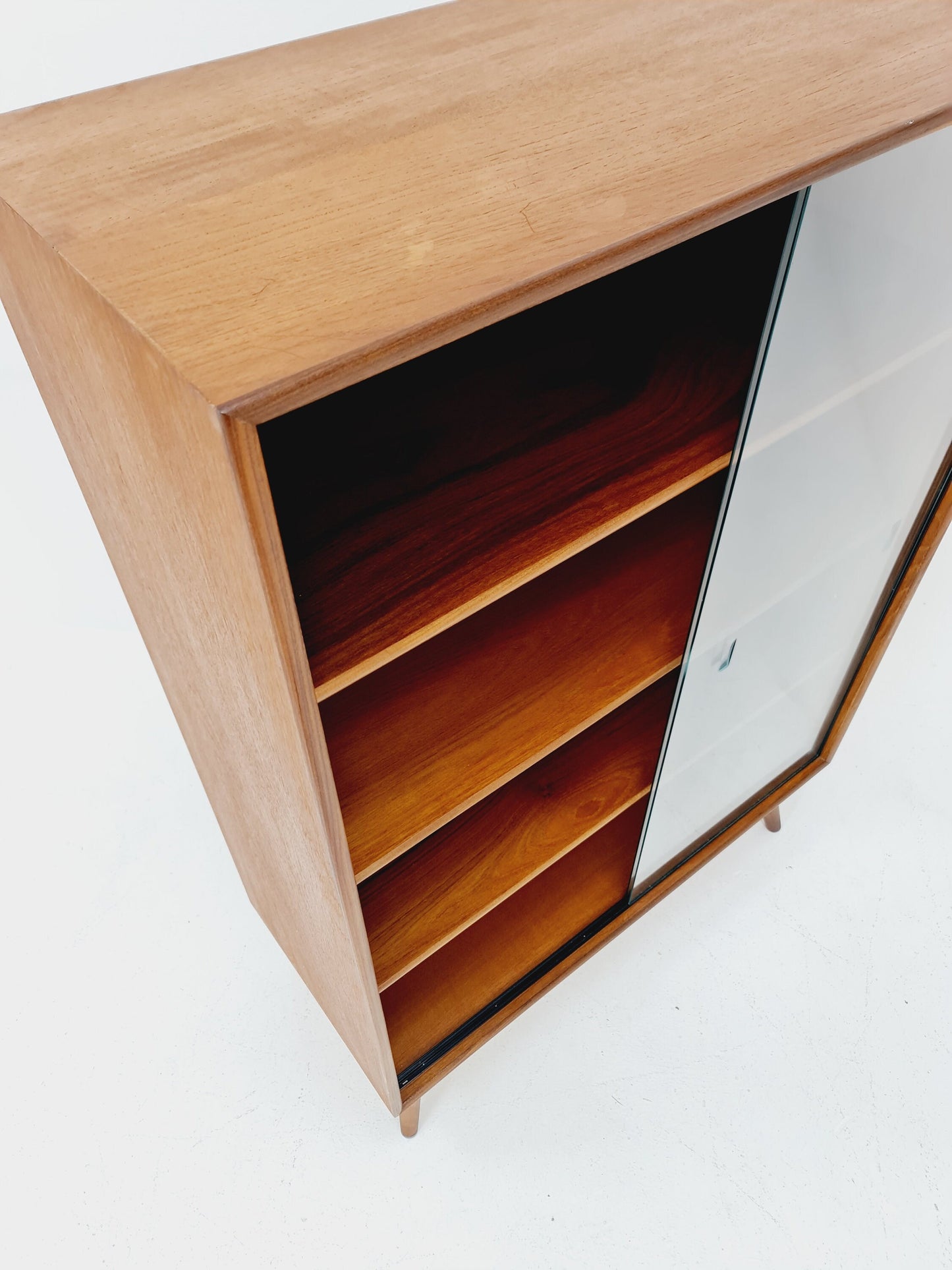 Mid Century Modern danish cabinet teak Display / Vitrine 1960s