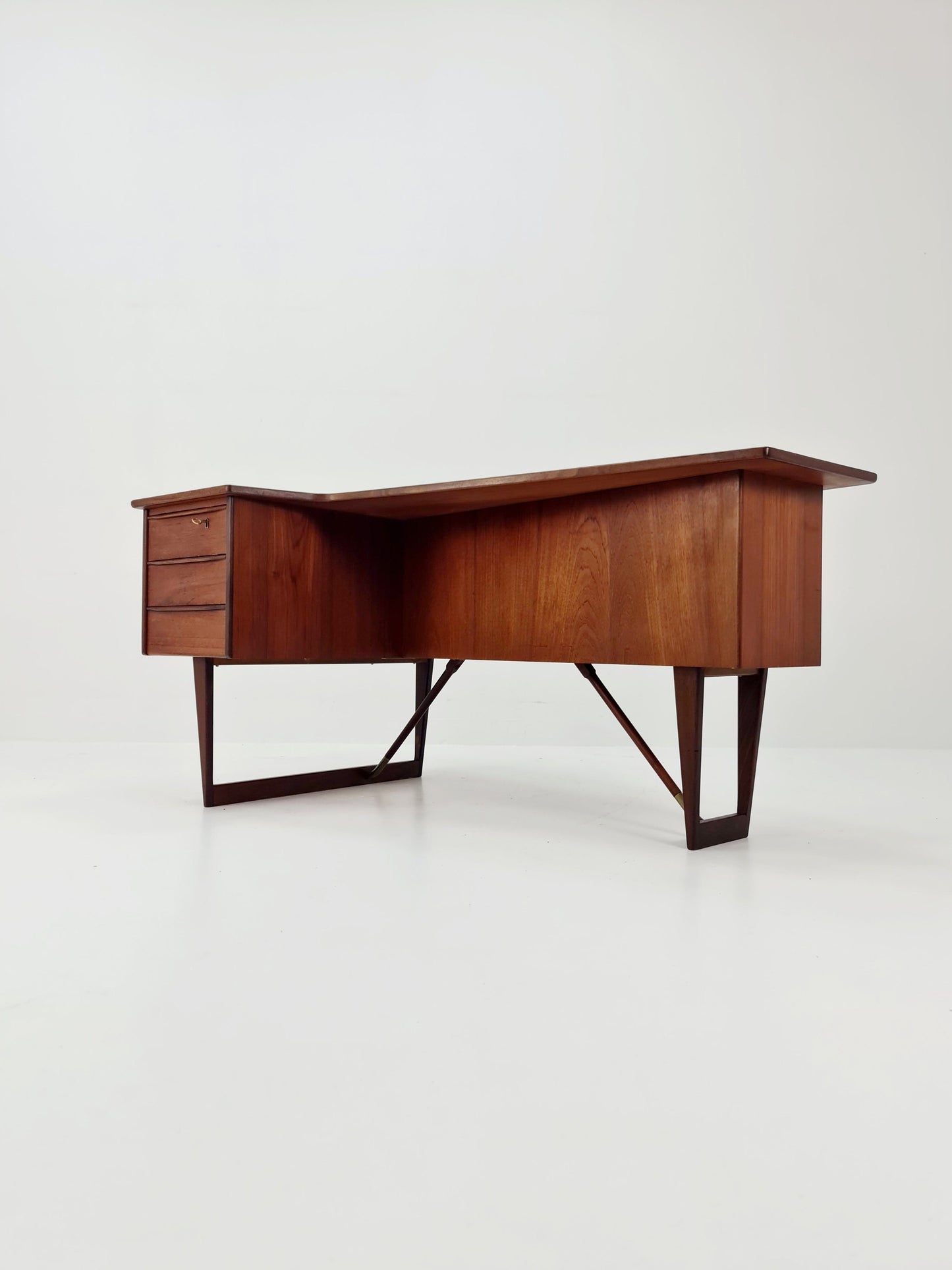 Danish teak desk model Executive Desk by Peter Lovig Nielsen for Hedensted, 1960s