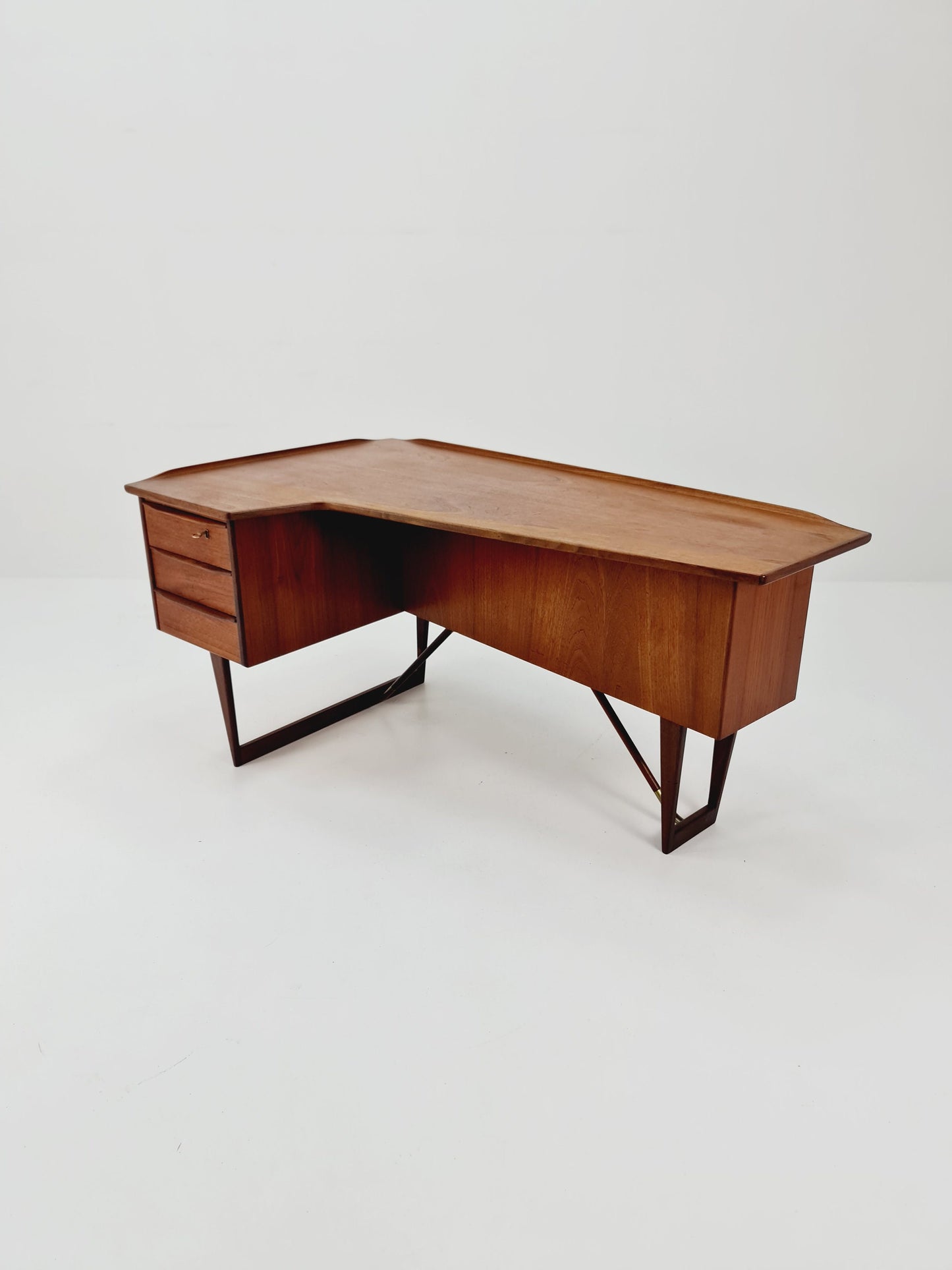 Danish teak desk model Executive Desk by Peter Lovig Nielsen for Hedensted, 1960s