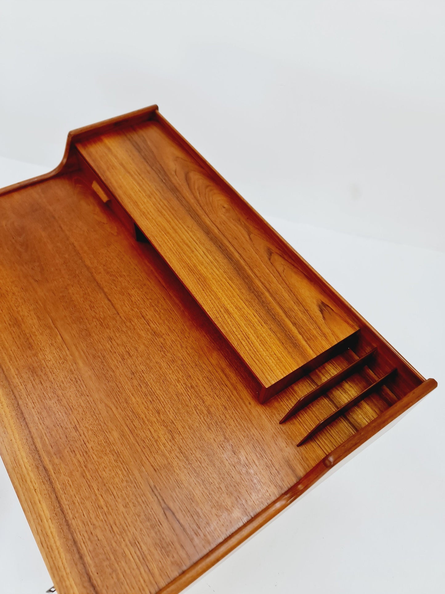 Danish teak Freesanding desk, model 65 Desk by Arne Wahl Ivrsen , 1960s