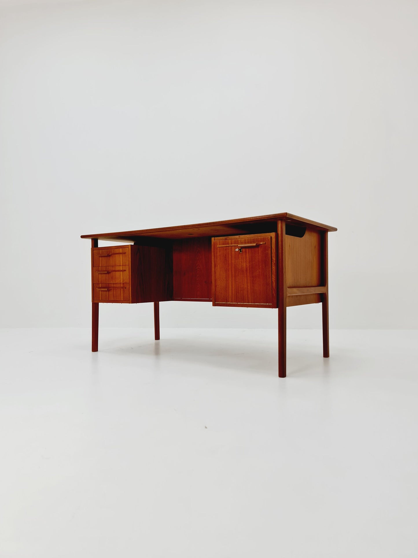 Mid-century Danish teak desk by IMHA Møbelfabrik, 1960s