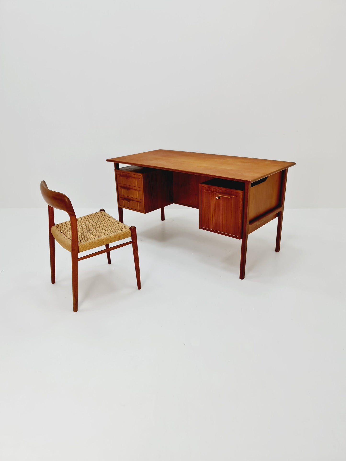 Mid-century Danish teak desk by IMHA Møbelfabrik, 1960s