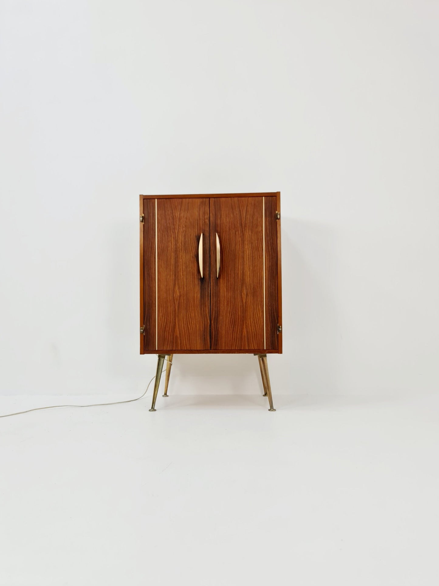 Rare Mid century Walnut German Old TV Cabinet bar/ sideboard, BY Else Möbel 1950s