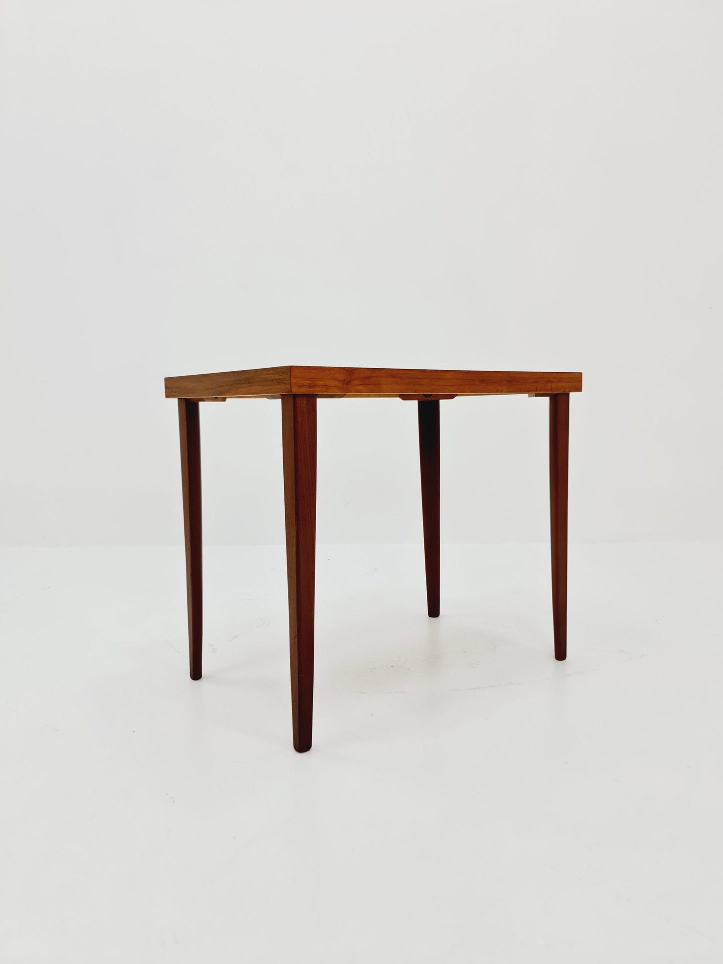 Midcentury German Walnut side table by Opal Möbelfabrik, 1960s