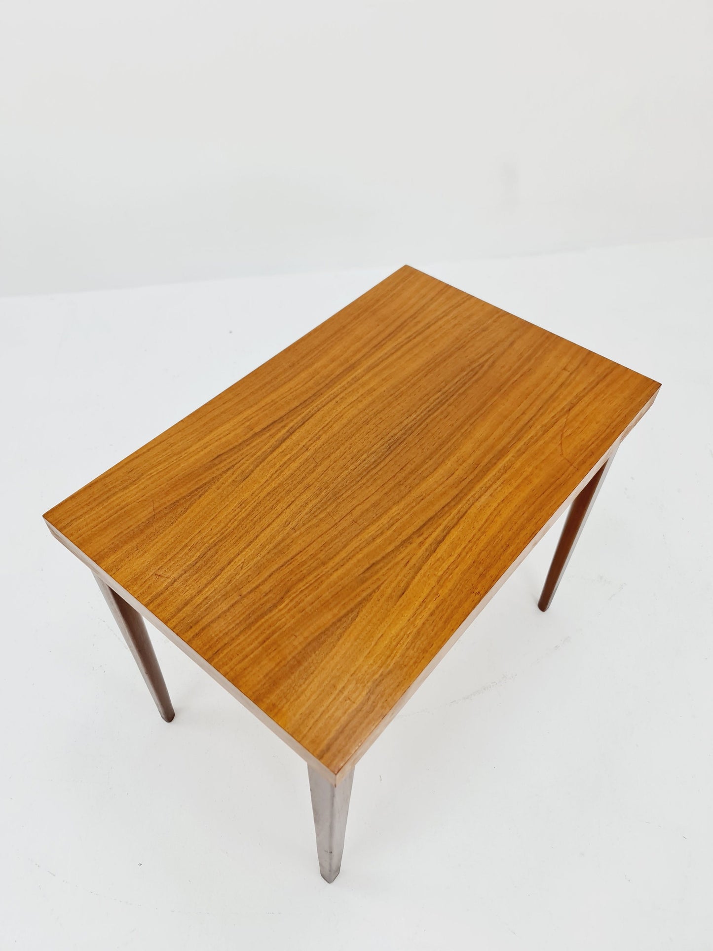 Midcentury German Walnut side table by Opal Möbelfabrik, 1960s