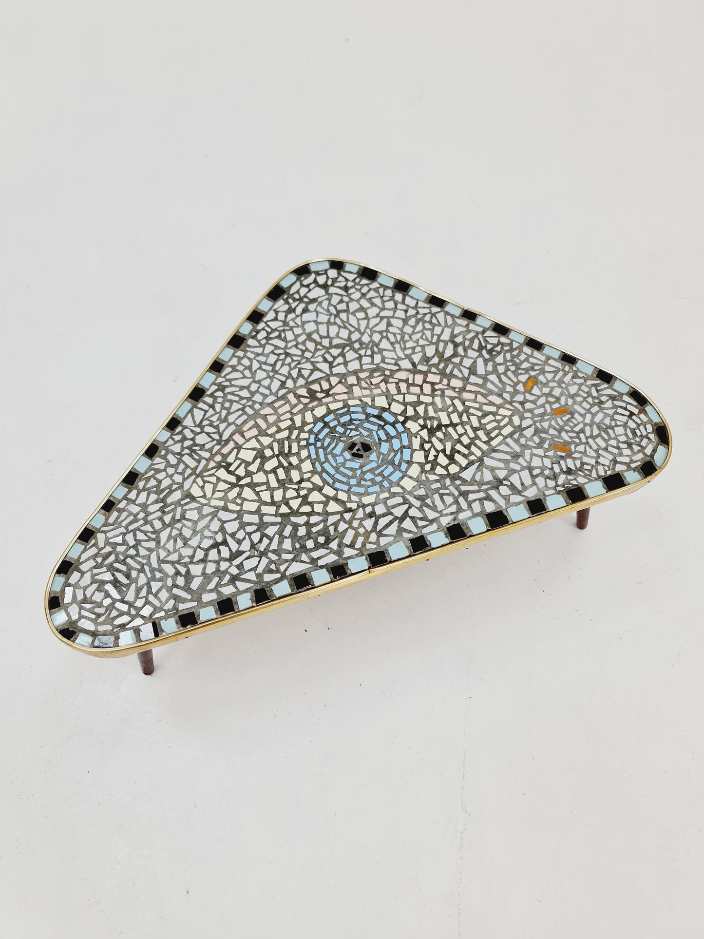 Mid century Mosaik plant table West Germany 1950s