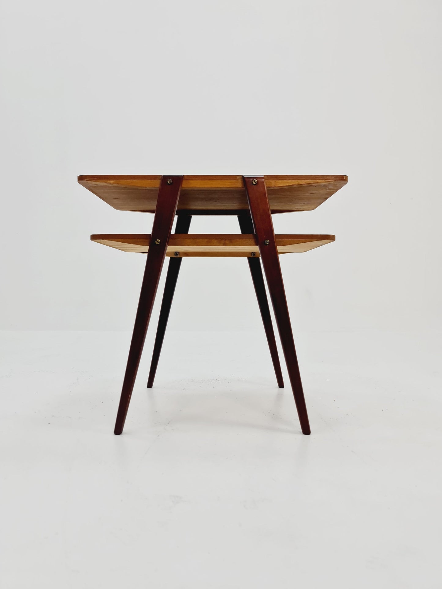 Swedish Mid century Mahogany nightstands, side tables by Albert’s Möbelfabrik, 1960s