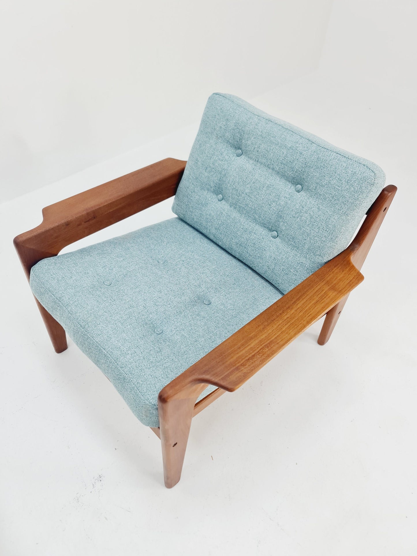 Mid century teak easy lounge chairs by Arne Wahl Iversen for Komfort , Set of 2, 1960s