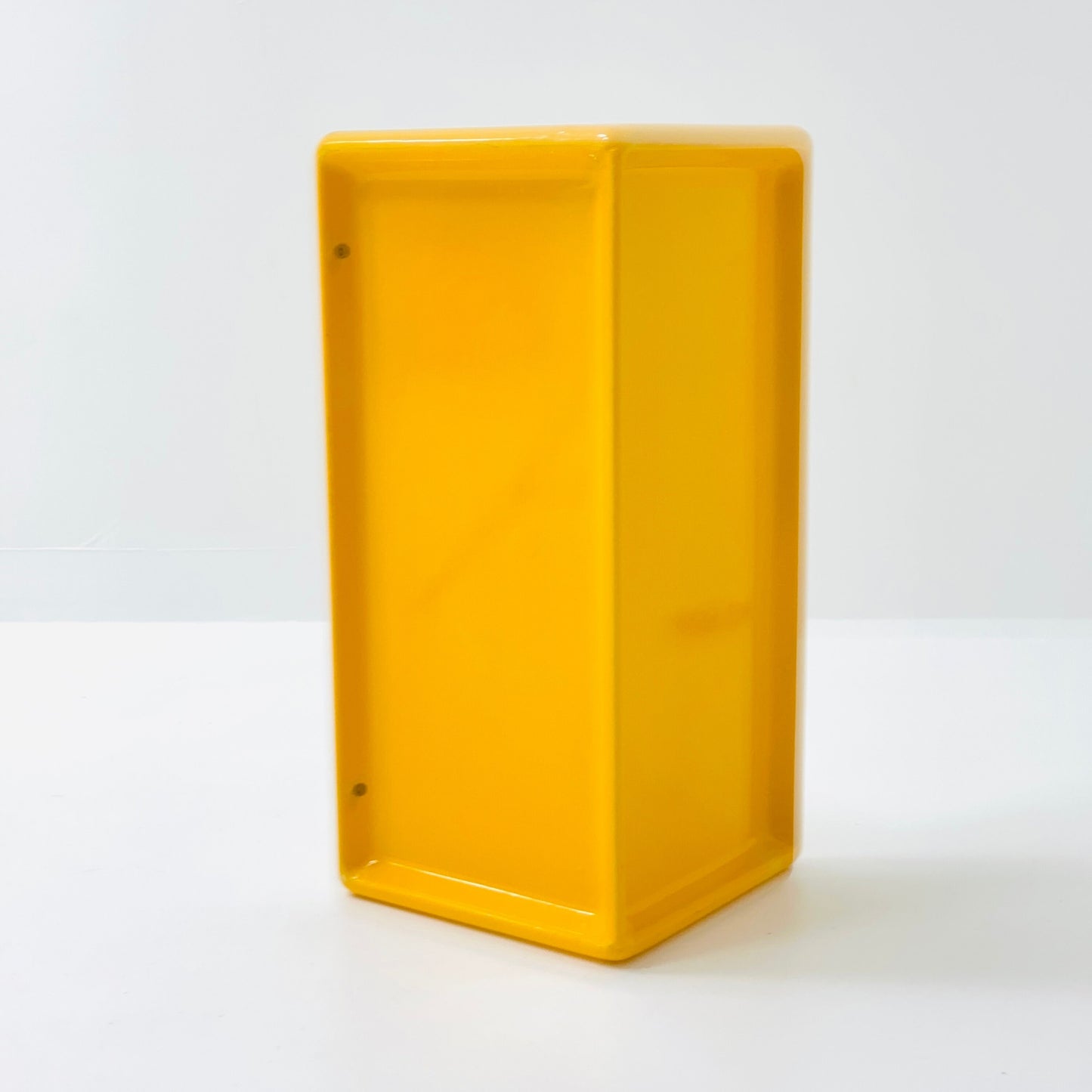 Space age retro yellow wall shelf , west Germany 1980s