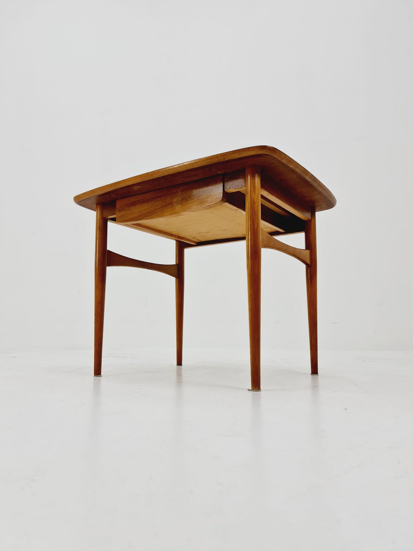 German Vintage Walnut Coffee Table by WK Møbelfabrik, 1960s
