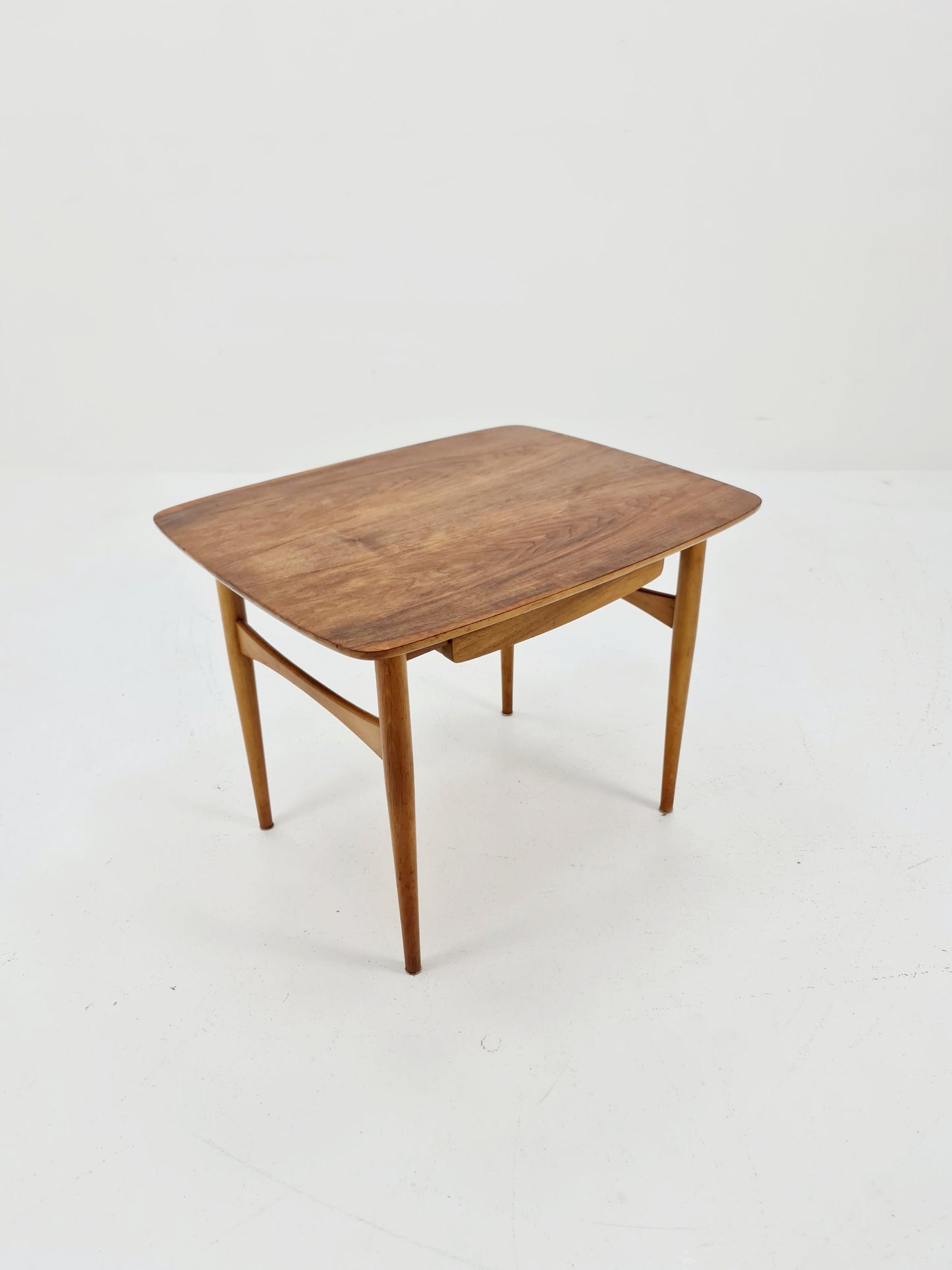 German Vintage Walnut Coffee Table by WK Møbelfabrik, 1960s