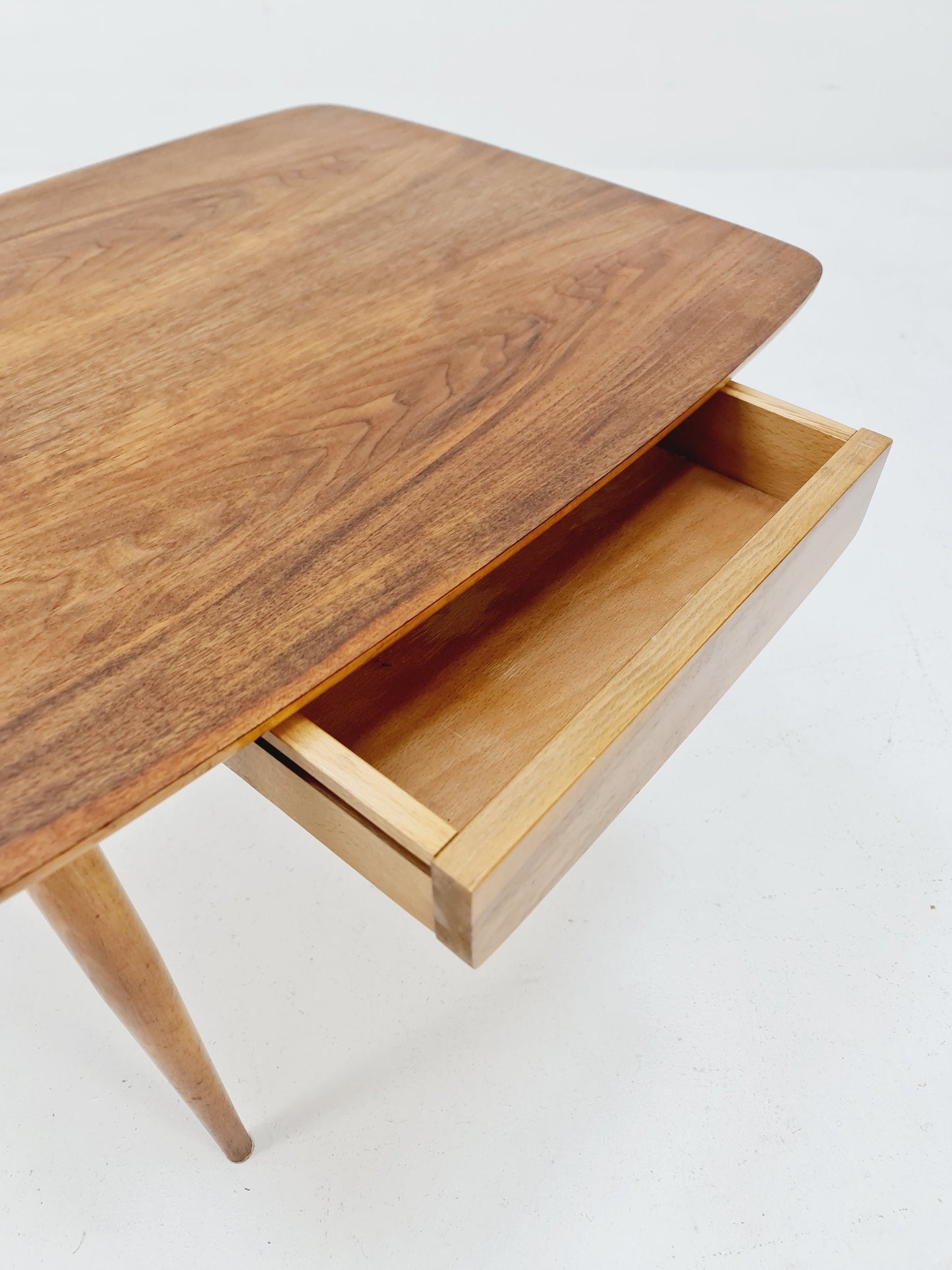 German Vintage Walnut Coffee Table by WK Møbelfabrik, 1960s