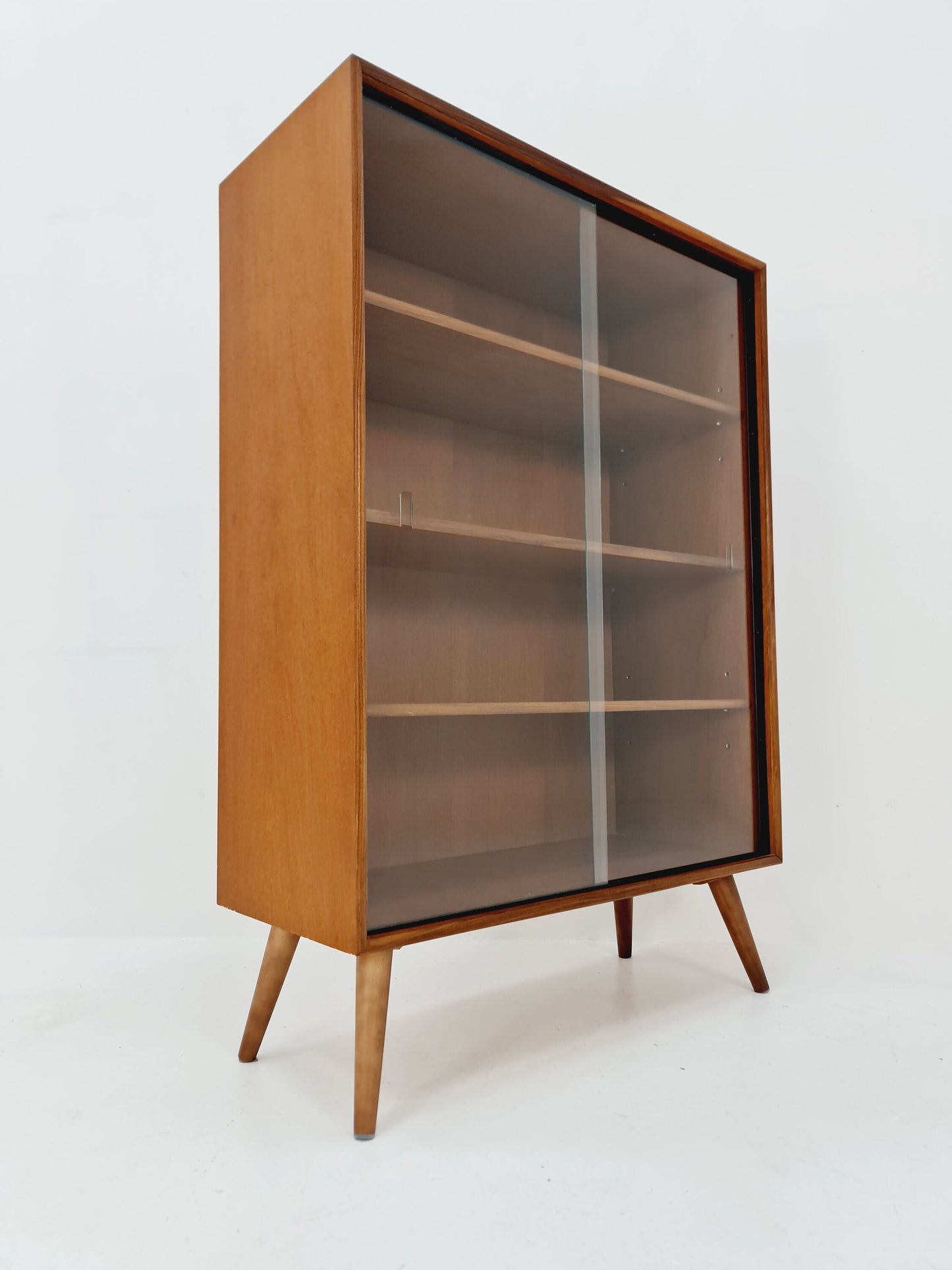 Mid Century Modern danish cabinet teak Display / Vitrine 1960s