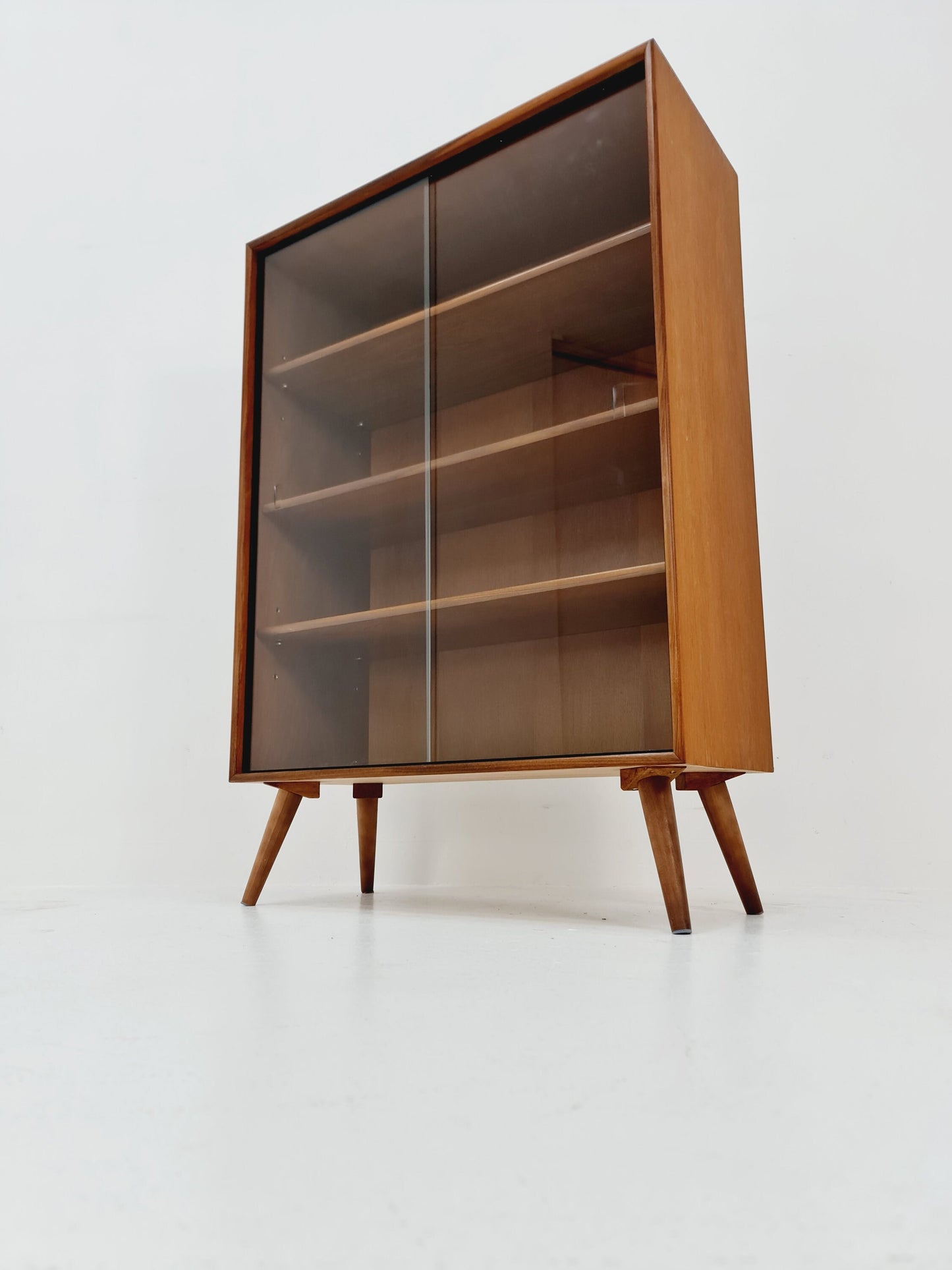 Mid Century Modern danish cabinet teak Display / Vitrine 1960s