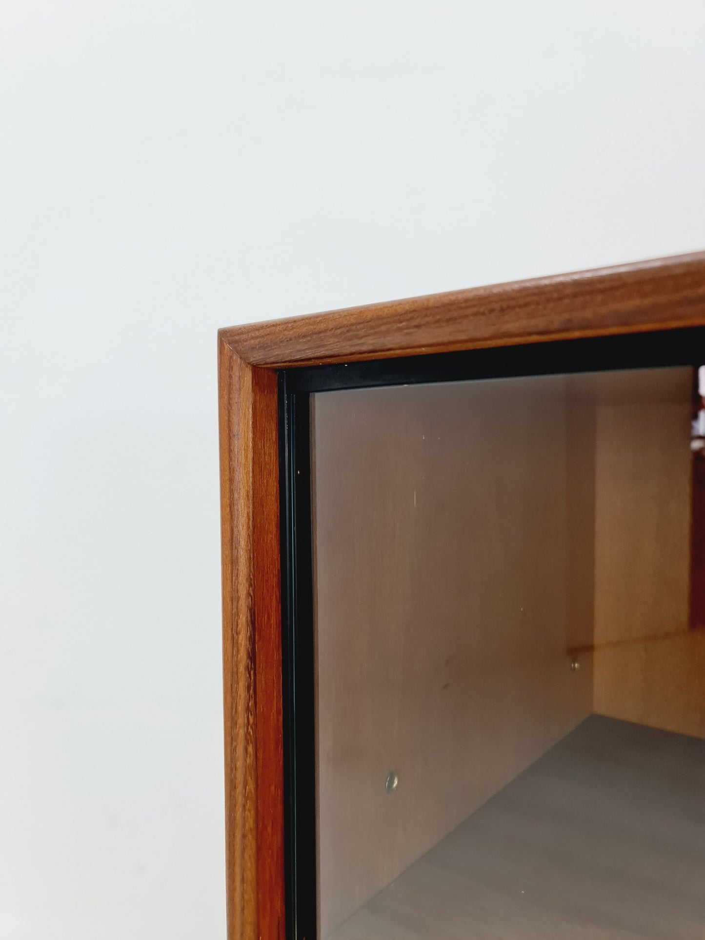 Mid Century Modern danish cabinet teak Display / Vitrine 1960s