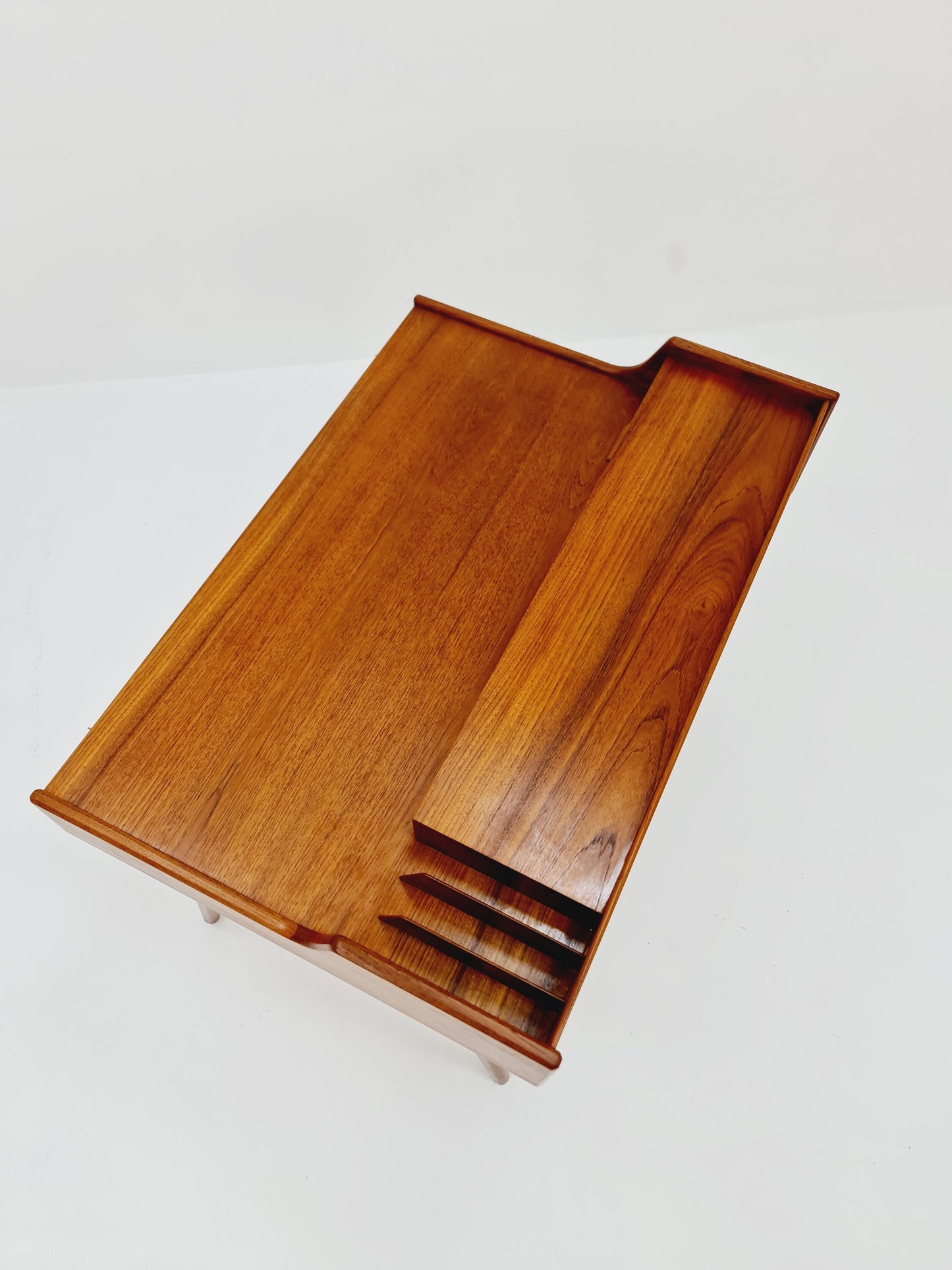 Danish teak Freesanding desk, model 65 Desk by Arne Wahl Ivrsen , 1960s
