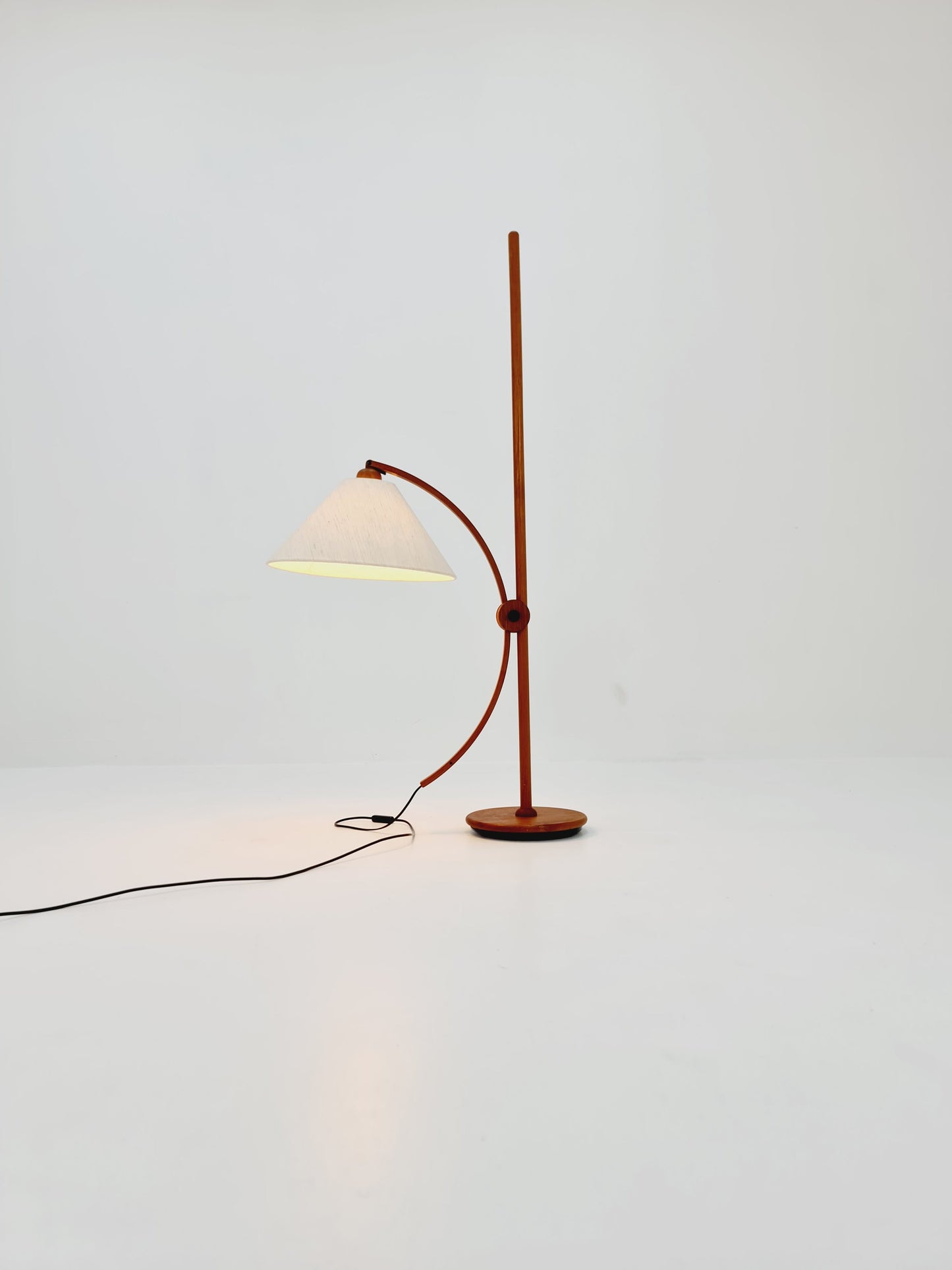 Vintage Danish Teak floor lamp by DOMUS 1970s
