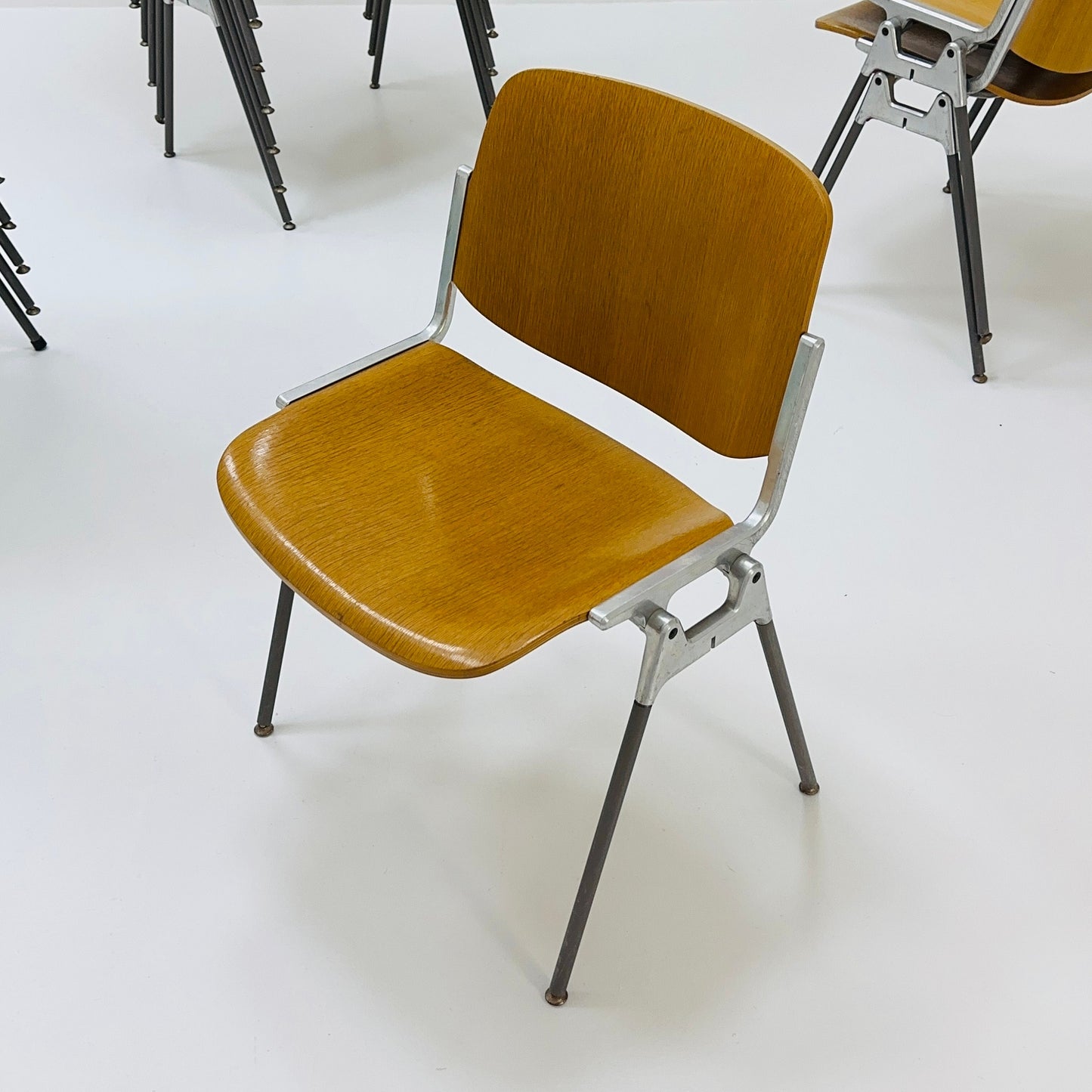 Mid century Stacking desk chair by Giancarlo Piretti for Anomima Castelli ,Italy 1960s
