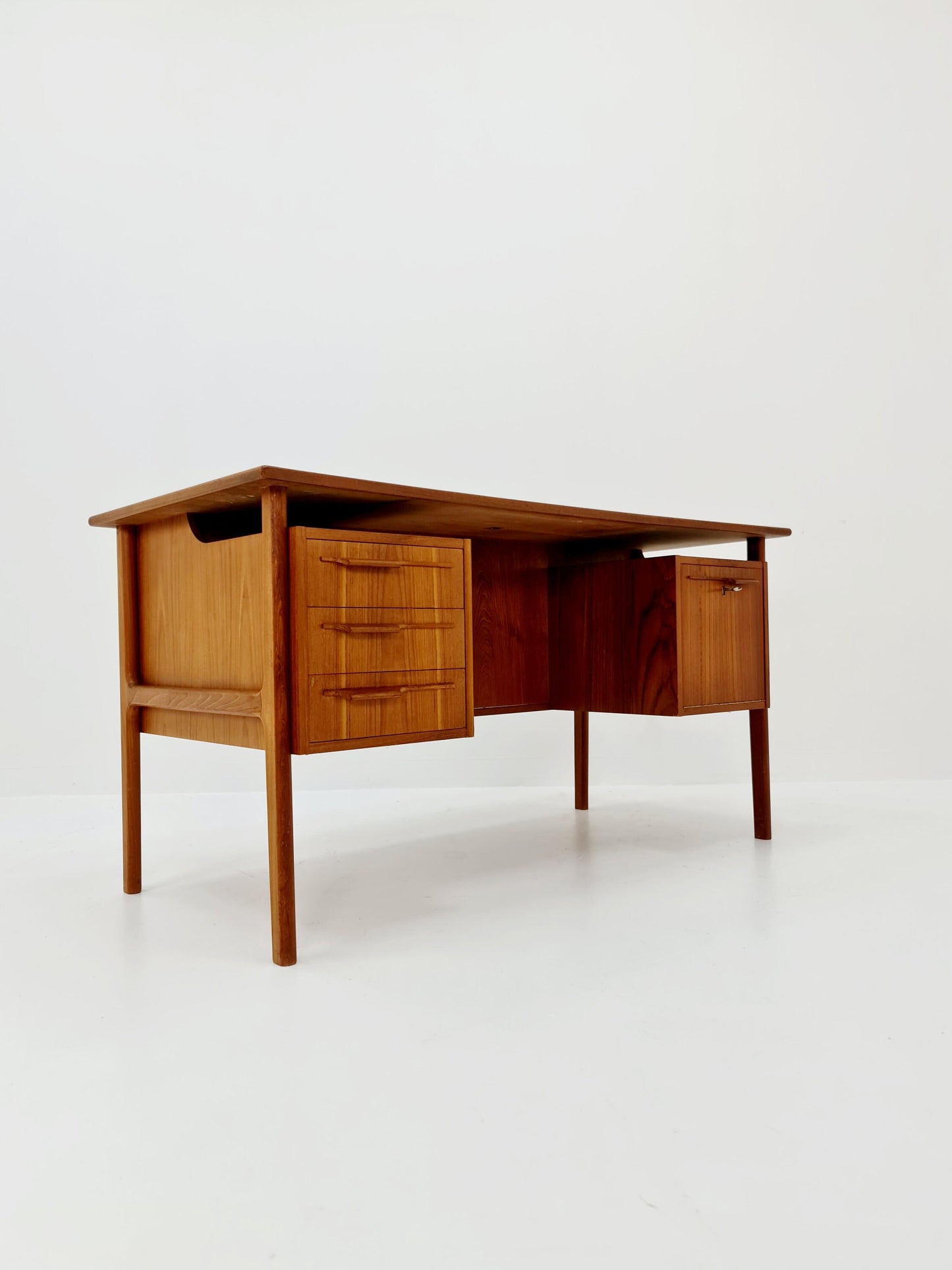 Mid-century Danish teak desk by IMHA Møbelfabrik, 1960s