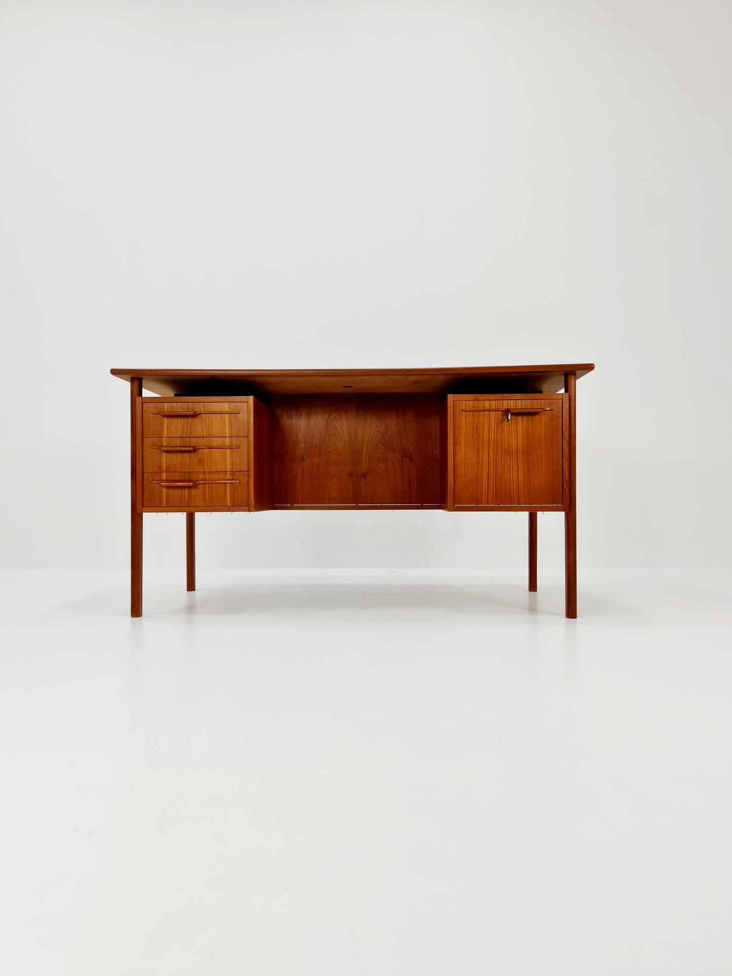 Mid-century Danish teak desk by IMHA Møbelfabrik, 1960s