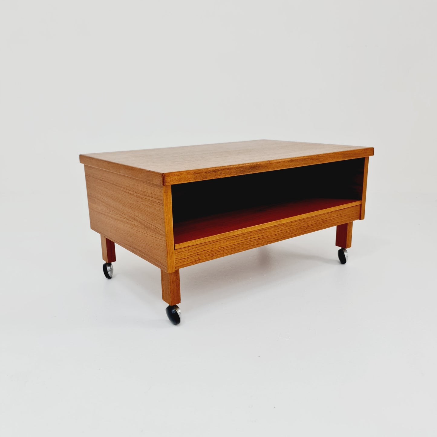 Midcentury Dansh teak side table /TV Sideboard by Omann jun , 1960s