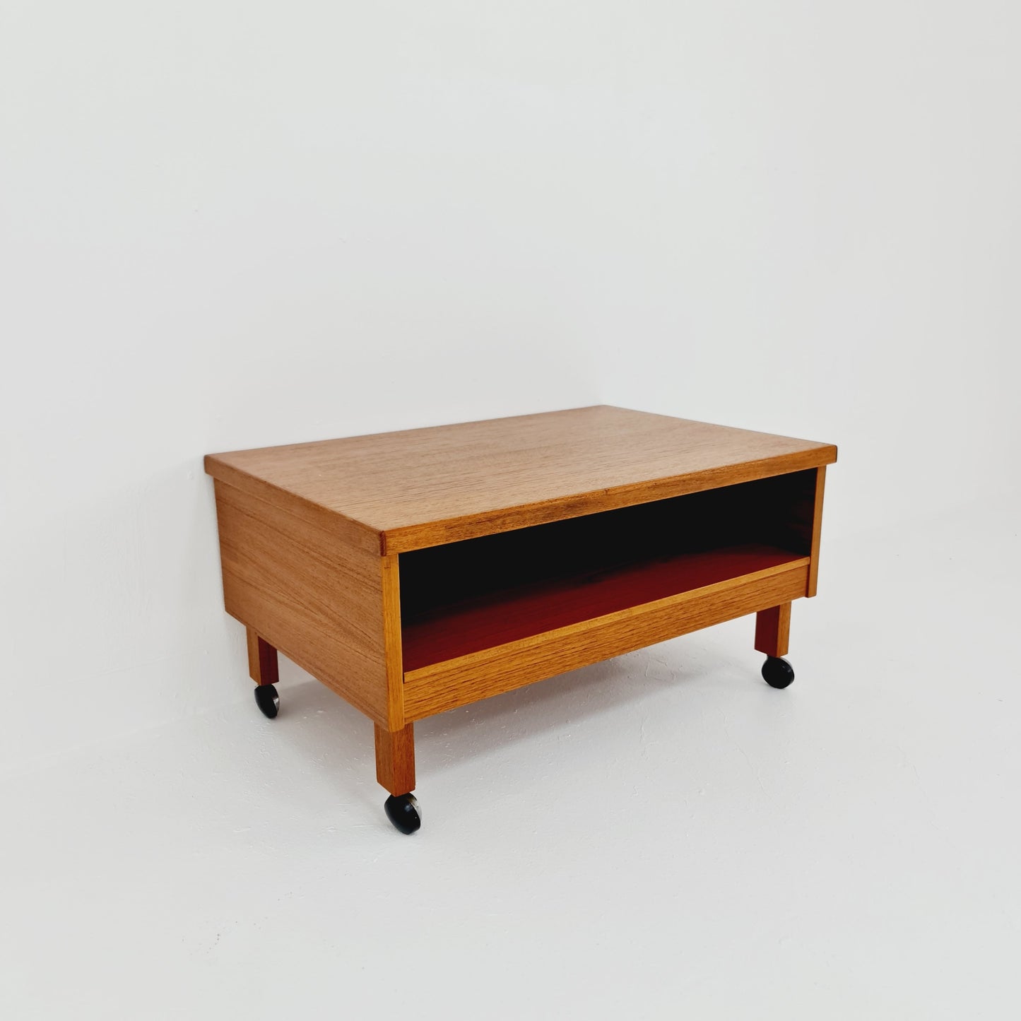Midcentury Dansh teak side table /TV Sideboard by Omann jun , 1960s