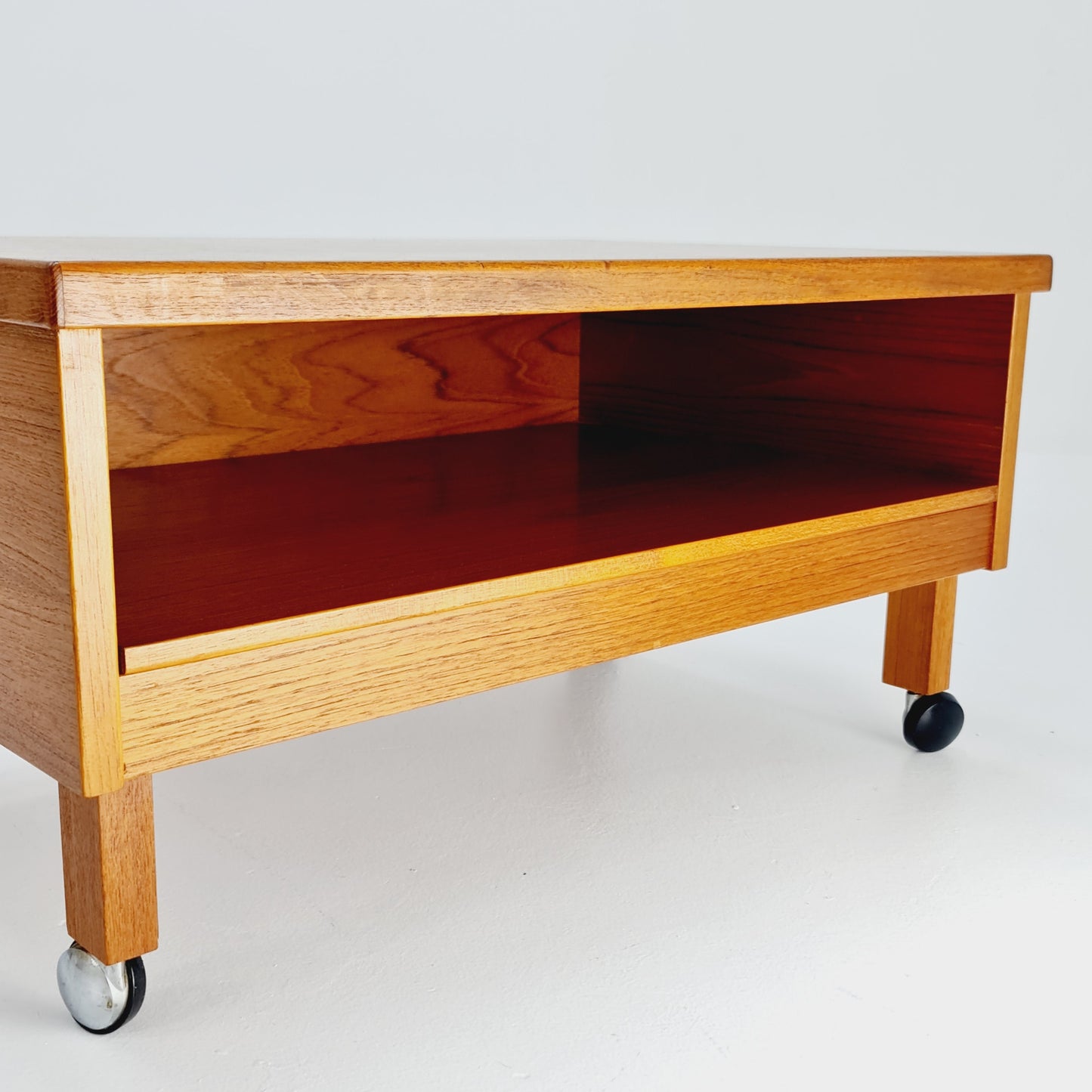 Midcentury Dansh teak side table /TV Sideboard by Omann jun , 1960s