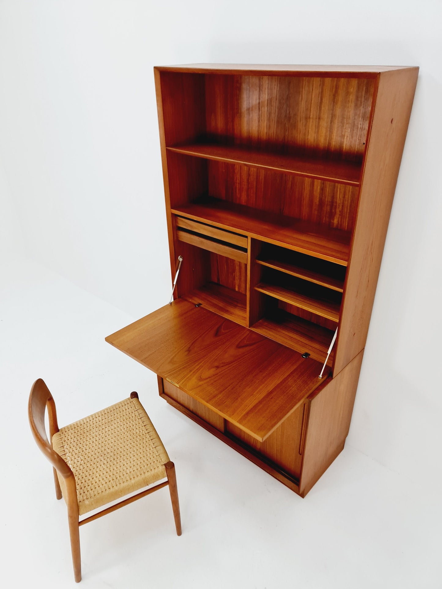 Danish vintage bookshelf system/Desk / book case teak by Svend AAge Rasmusen , 1960s