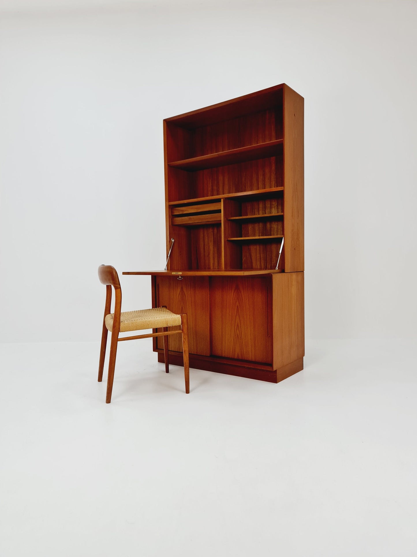 Danish vintage bookshelf system/Desk / book case teak by Svend AAge Rasmusen , 1960s