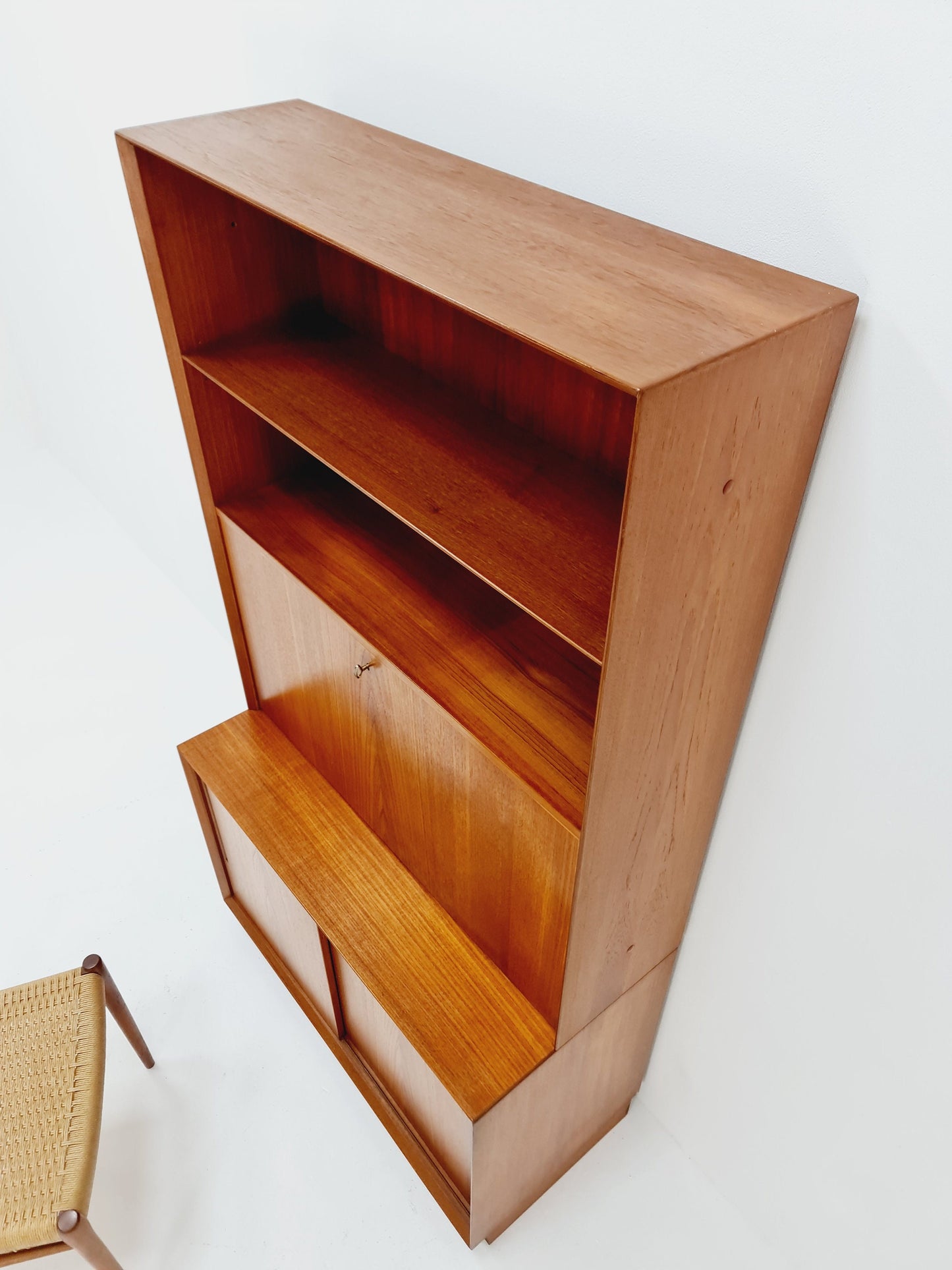 Danish vintage bookshelf system/Desk / book case teak by Svend AAge Rasmusen , 1960s