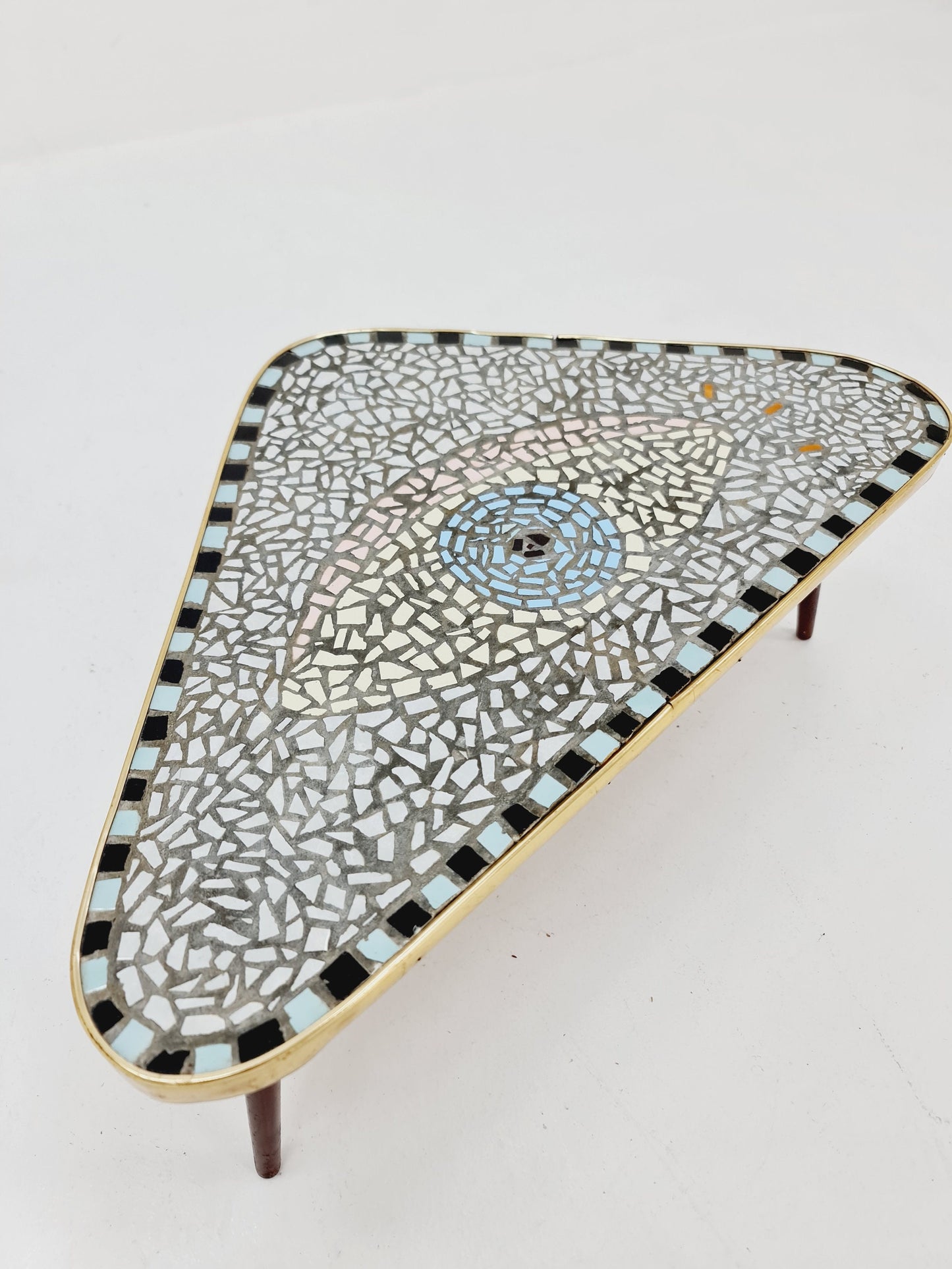 Mid century Mosaik plant table West Germany 1950s