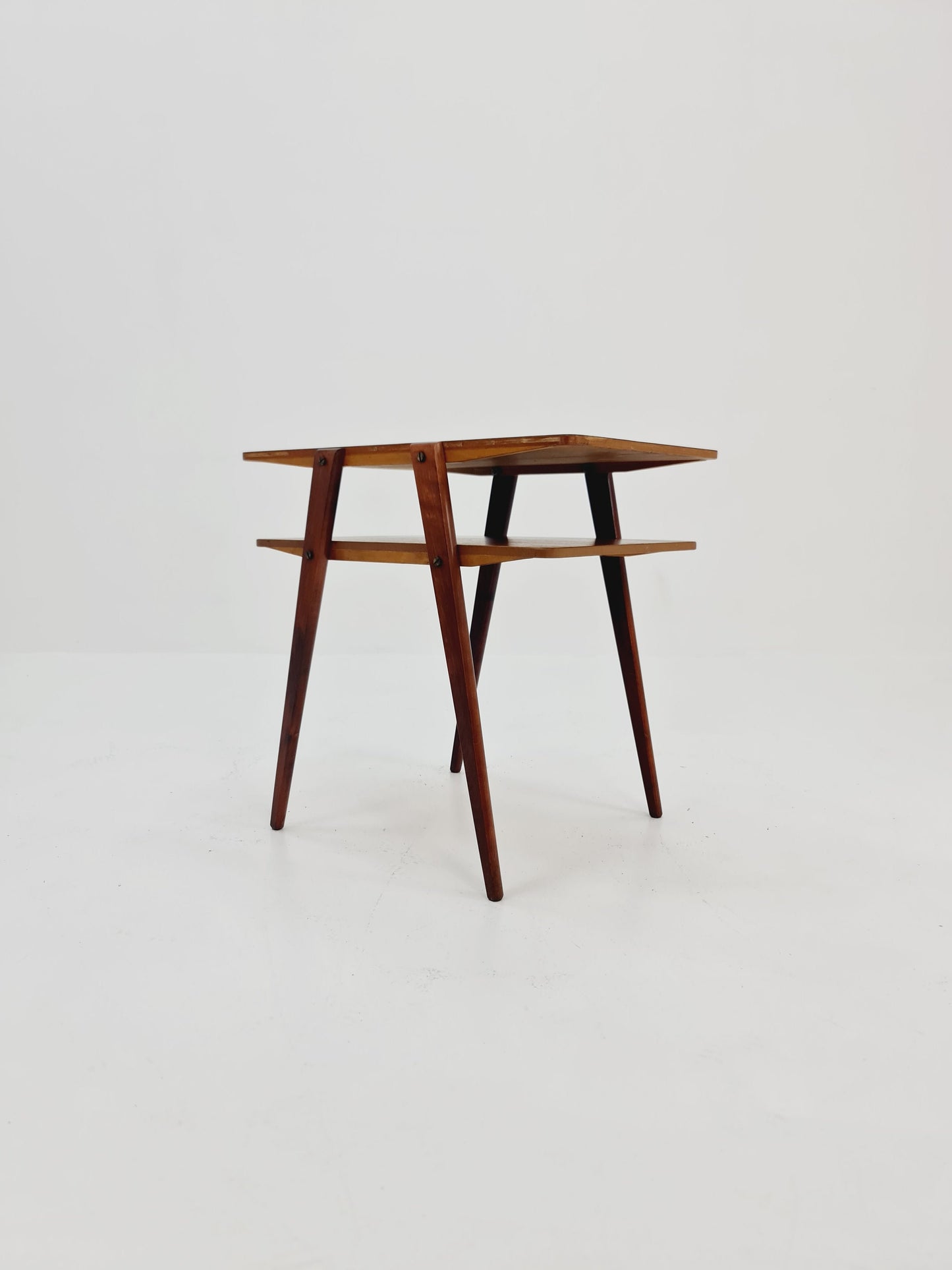 Swedish Mid century Mahogany nightstands, side tables by Albert’s Möbelfabrik, 1960s
