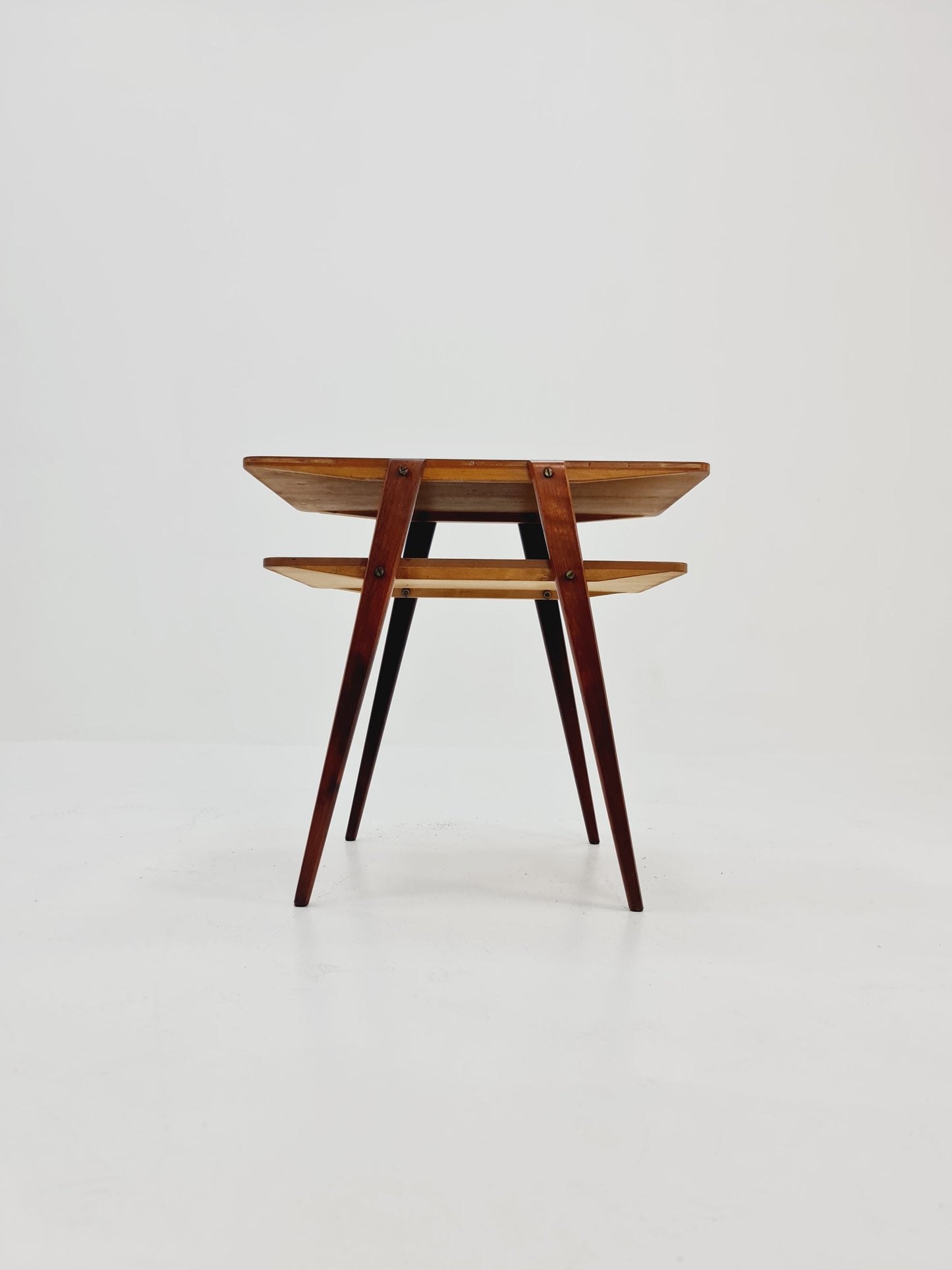 Swedish Mid century Mahogany nightstands, side tables by Albert’s Möbelfabrik, 1960s