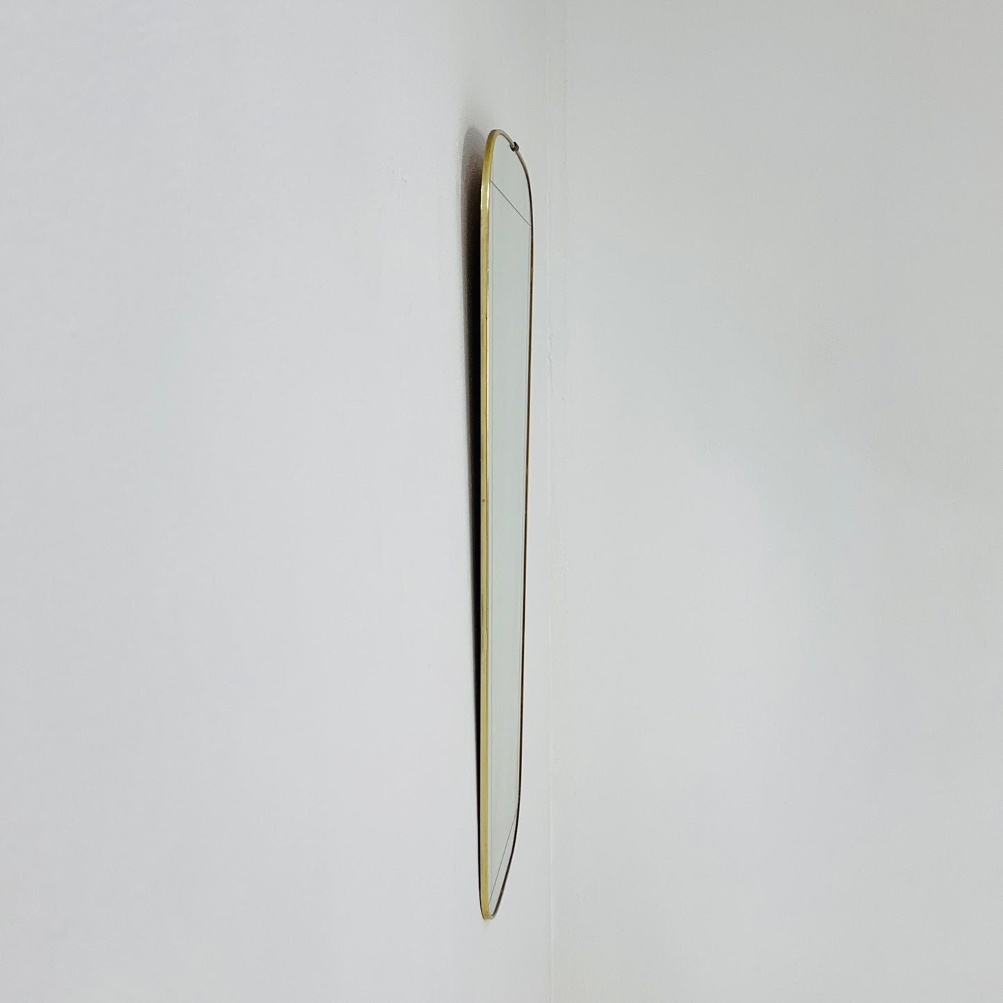Original kidney asymmetrical vintage mirror from the 60s