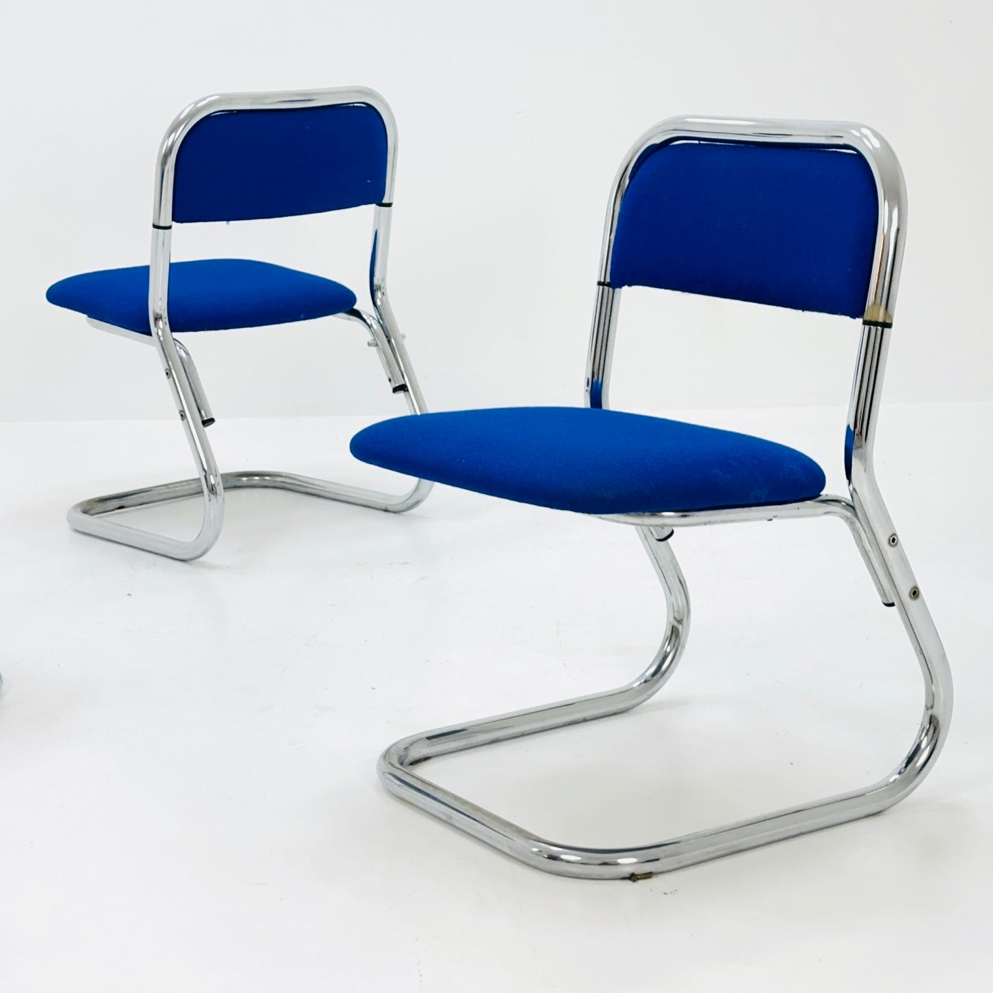 set of 4 mid century Bauhaus dining chairs by 1980s Germany