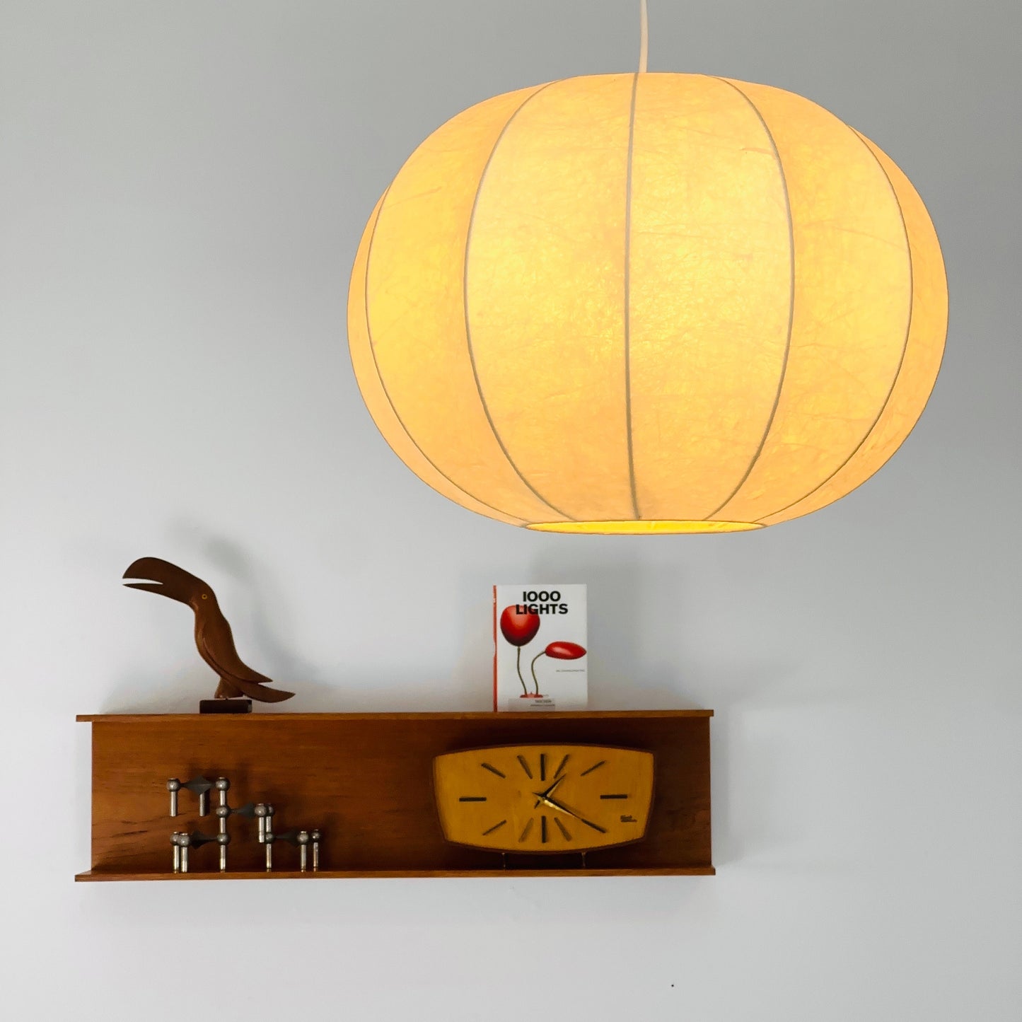 Big Space age pendant lamp by Designer Achille & Pier Giacomo Castiglioni : Bovezzo (Italy)