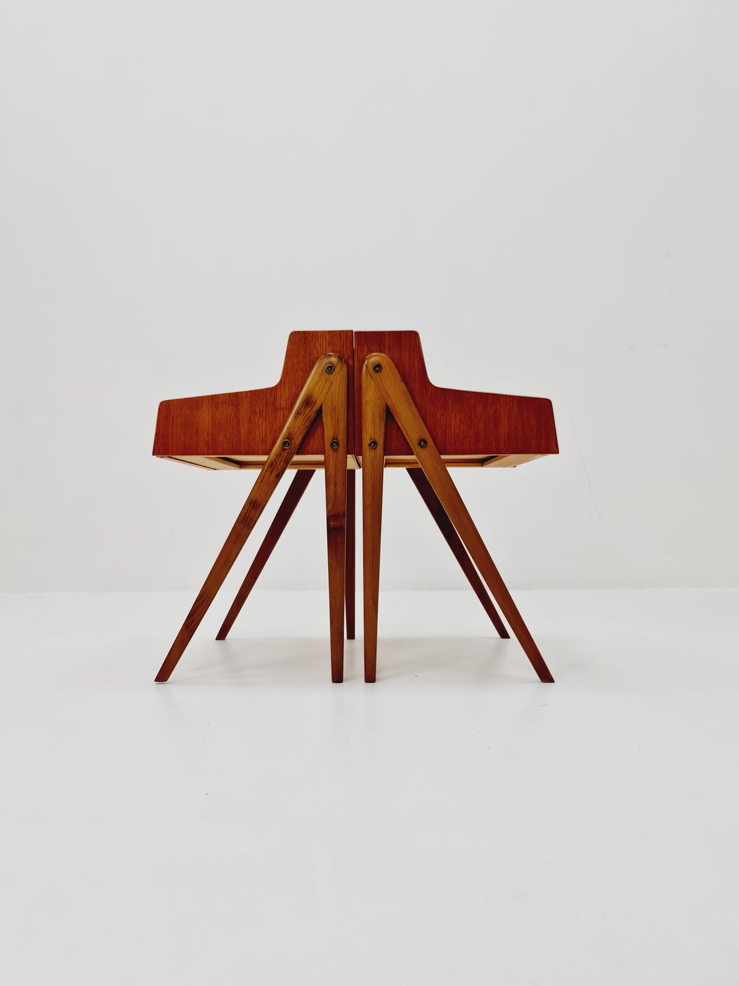 Mid century Danish teak side tables/ Bedside tables/ Nightstands, Denmark, 1960s, set of 2