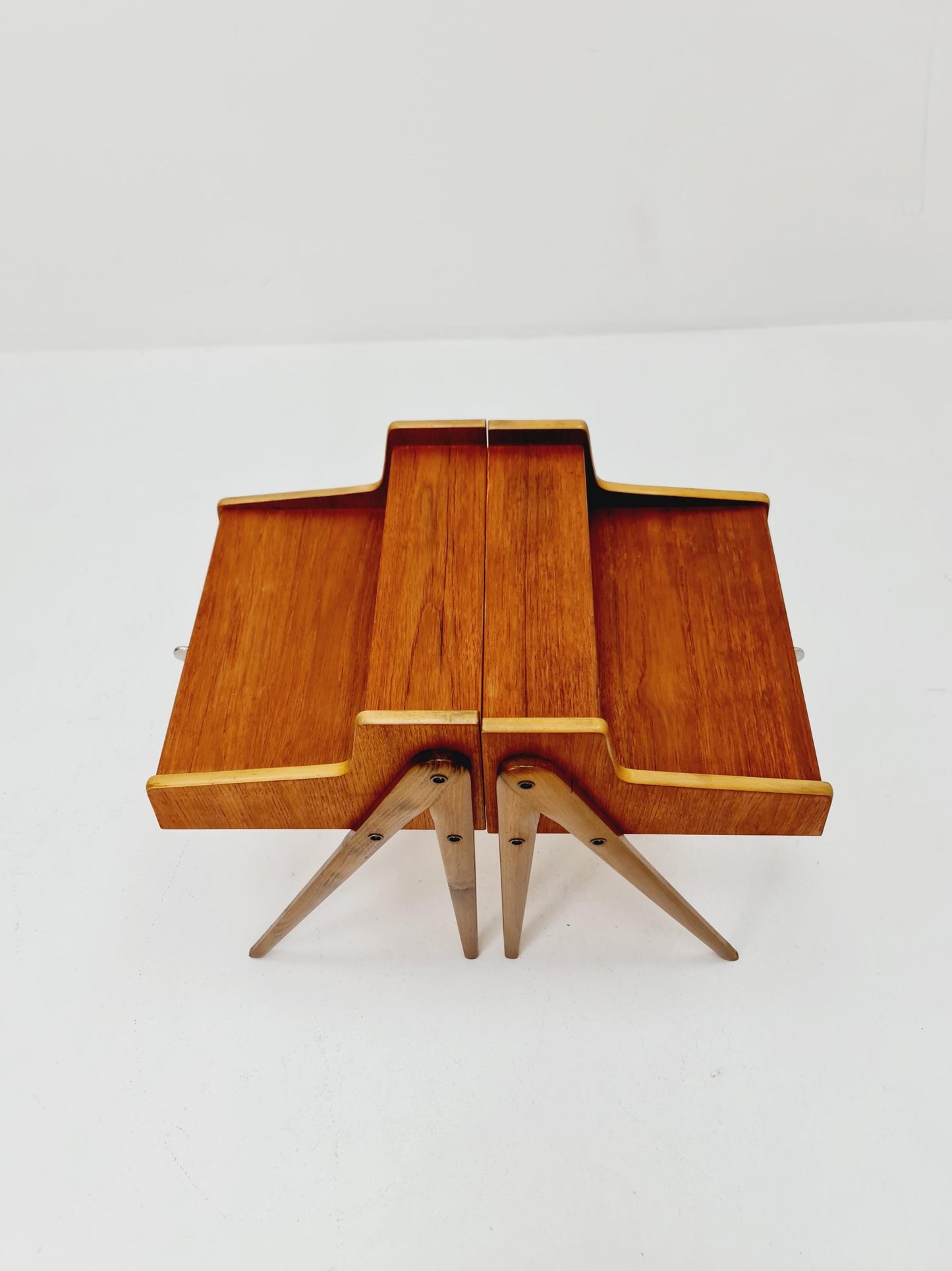 Mid century Danish teak side tables/ Bedside tables/ Nightstands, Denmark, 1960s, set of 2