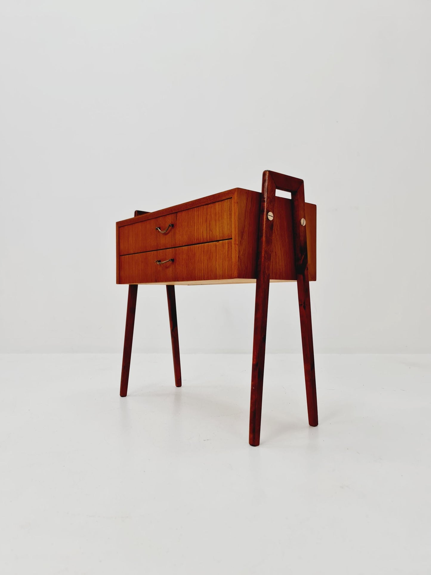Midcentury Scandinavian Teak vintage Side table/ hallway/ Night stand, 1960s