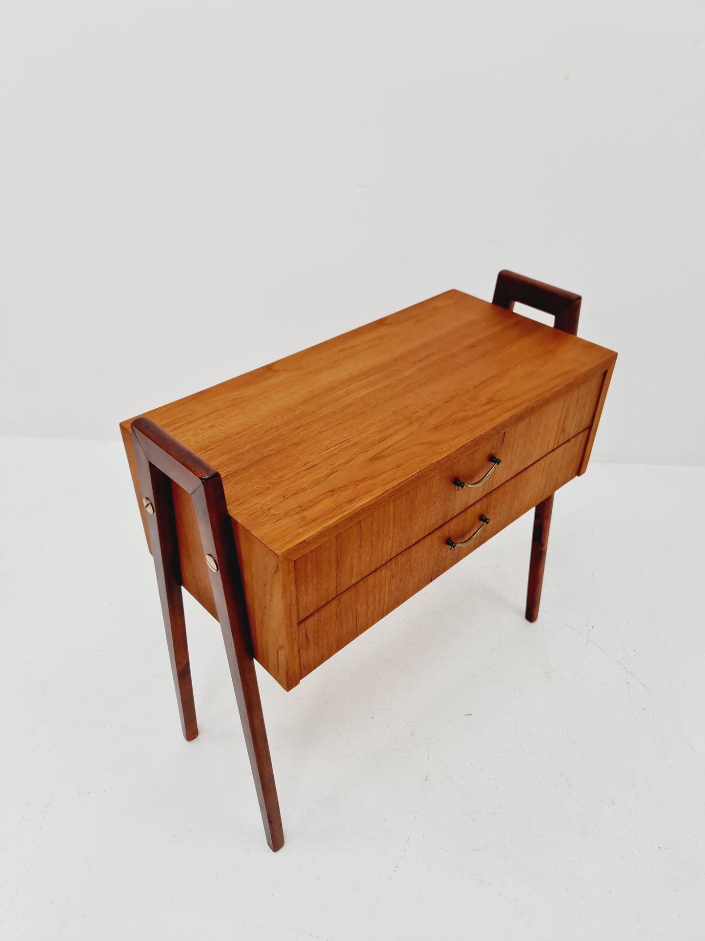 Midcentury Scandinavian Teak vintage Side table/ hallway/ Night stand, 1960s