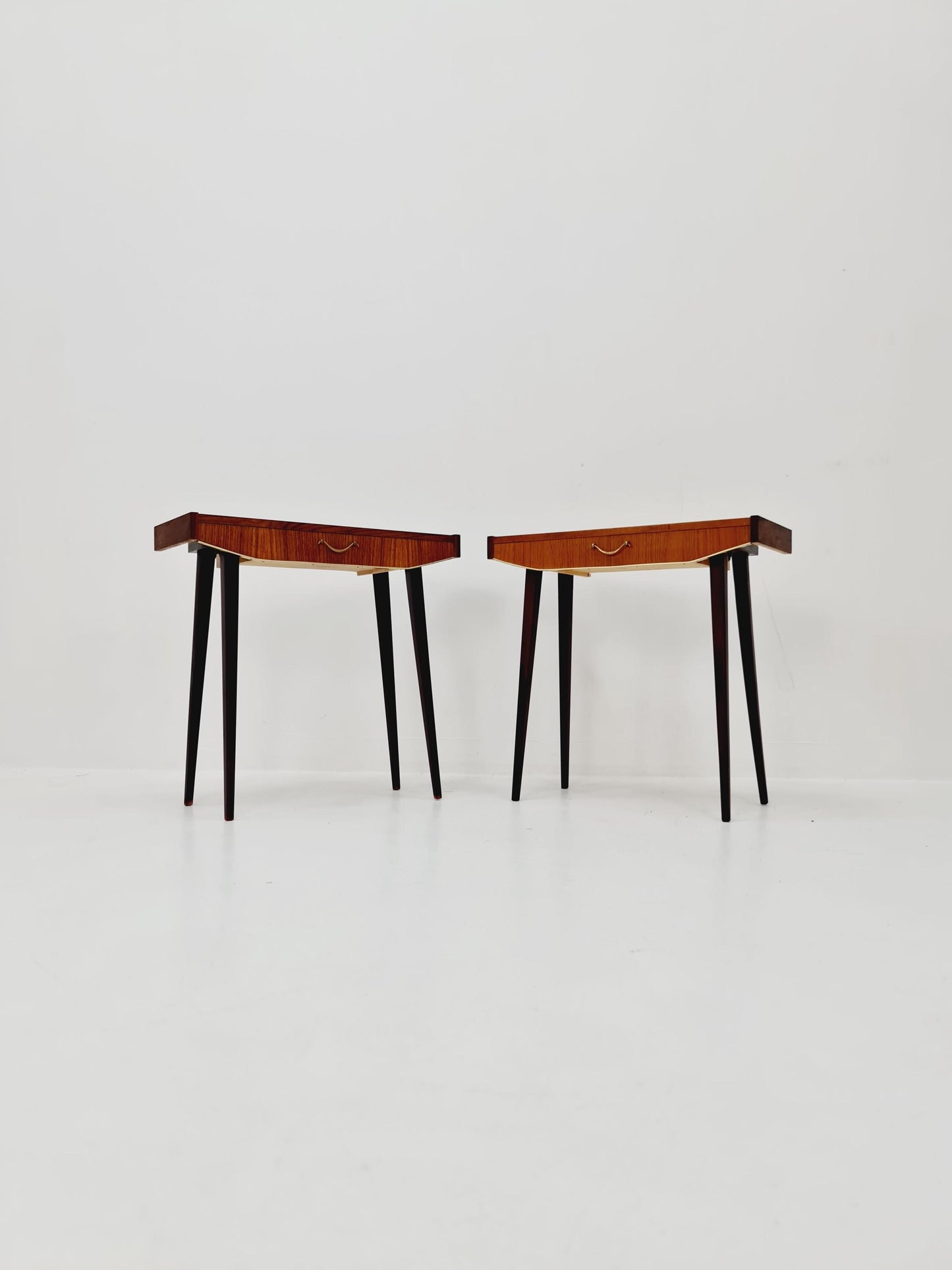 Mid century Danish teak side tables/ Bedside tables/ Nightstands, Denmark, 1960s, set of 2