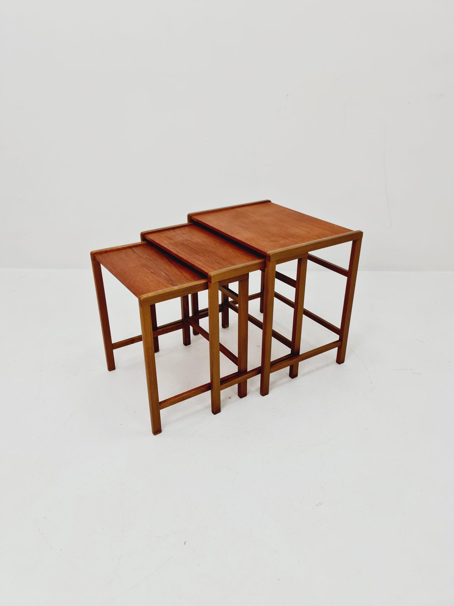 Midcentury Swedish teak nesting tables/ side tables , 1960s