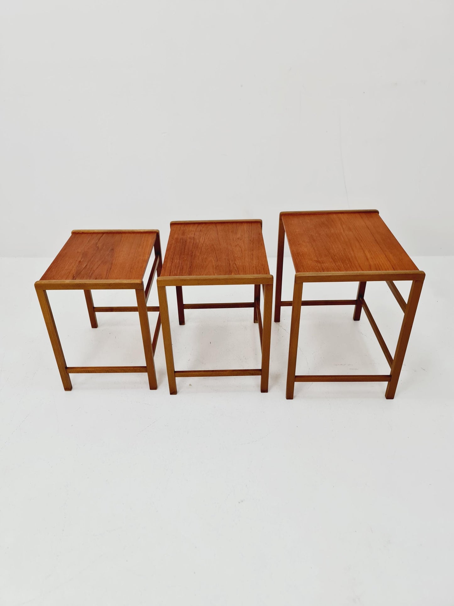 Midcentury Swedish teak nesting tables/ side tables , 1960s