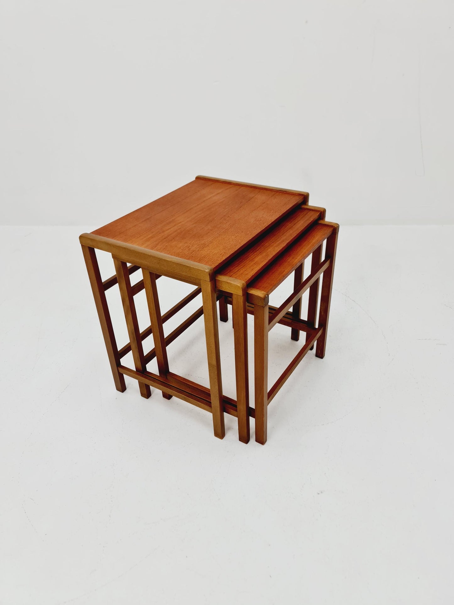 Midcentury Swedish teak nesting tables/ side tables , 1960s