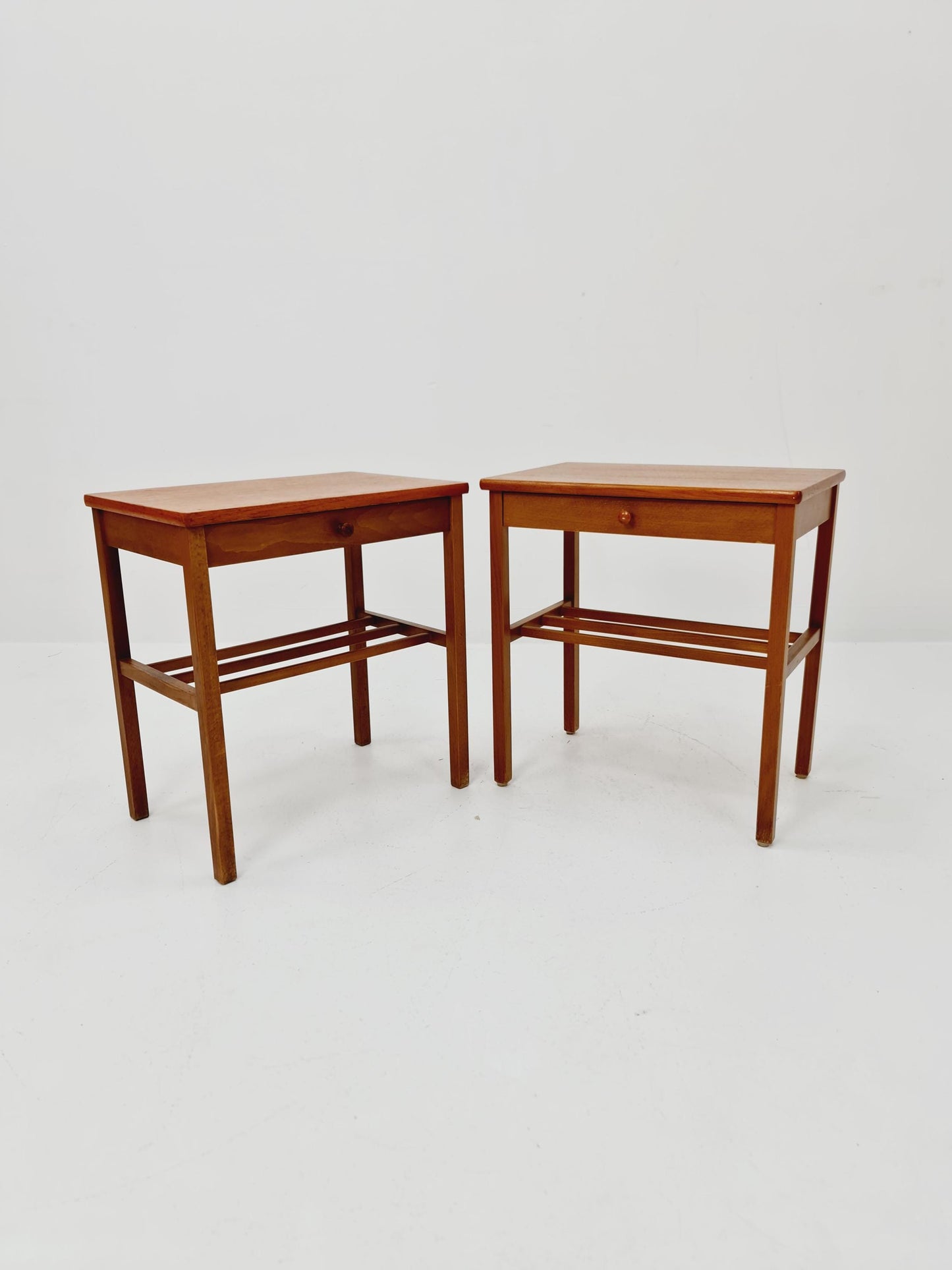 Mid century Danish teak side tables/ Bedside tables/ Nightstands, Denmark, 1960s, set of 2