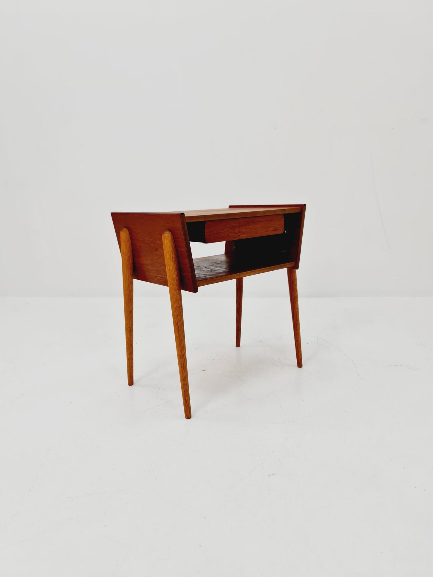 Midcentury Danish teak vintage Side table/ Bedside table/ Night stand, 1960s
