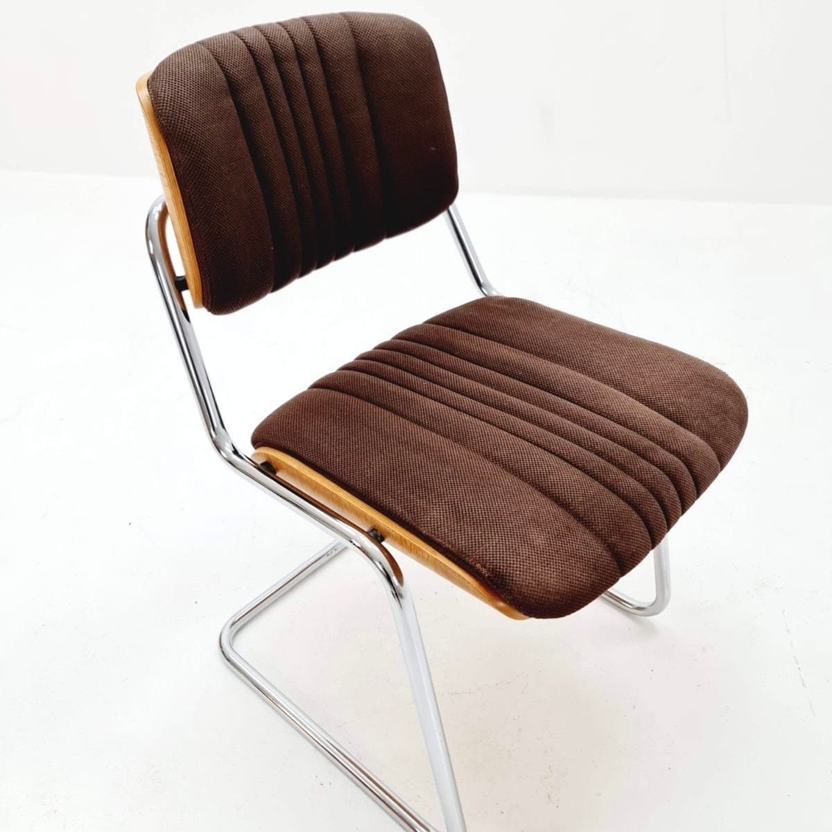 Mid century wooden chair by Karl Dittert for Martin Giroflex stoll , 1970s Switzerland