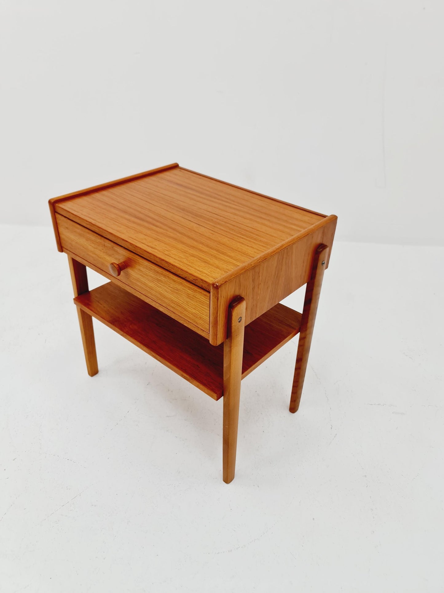 Danish Midcentury teak side tables/ Bedside tables, 1960s