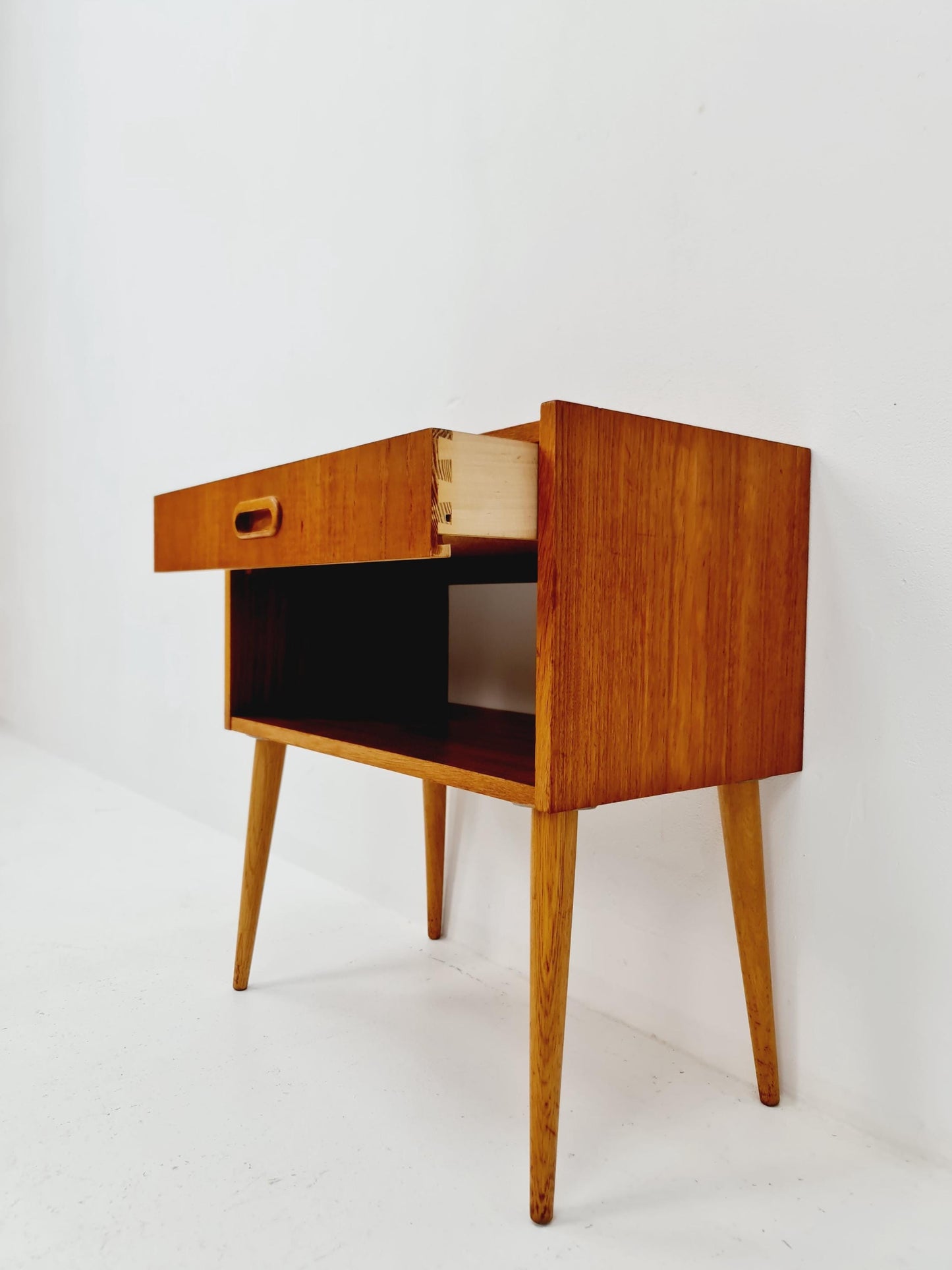 Danish Midcentury teak side tables/ Bedside tables, 1960s