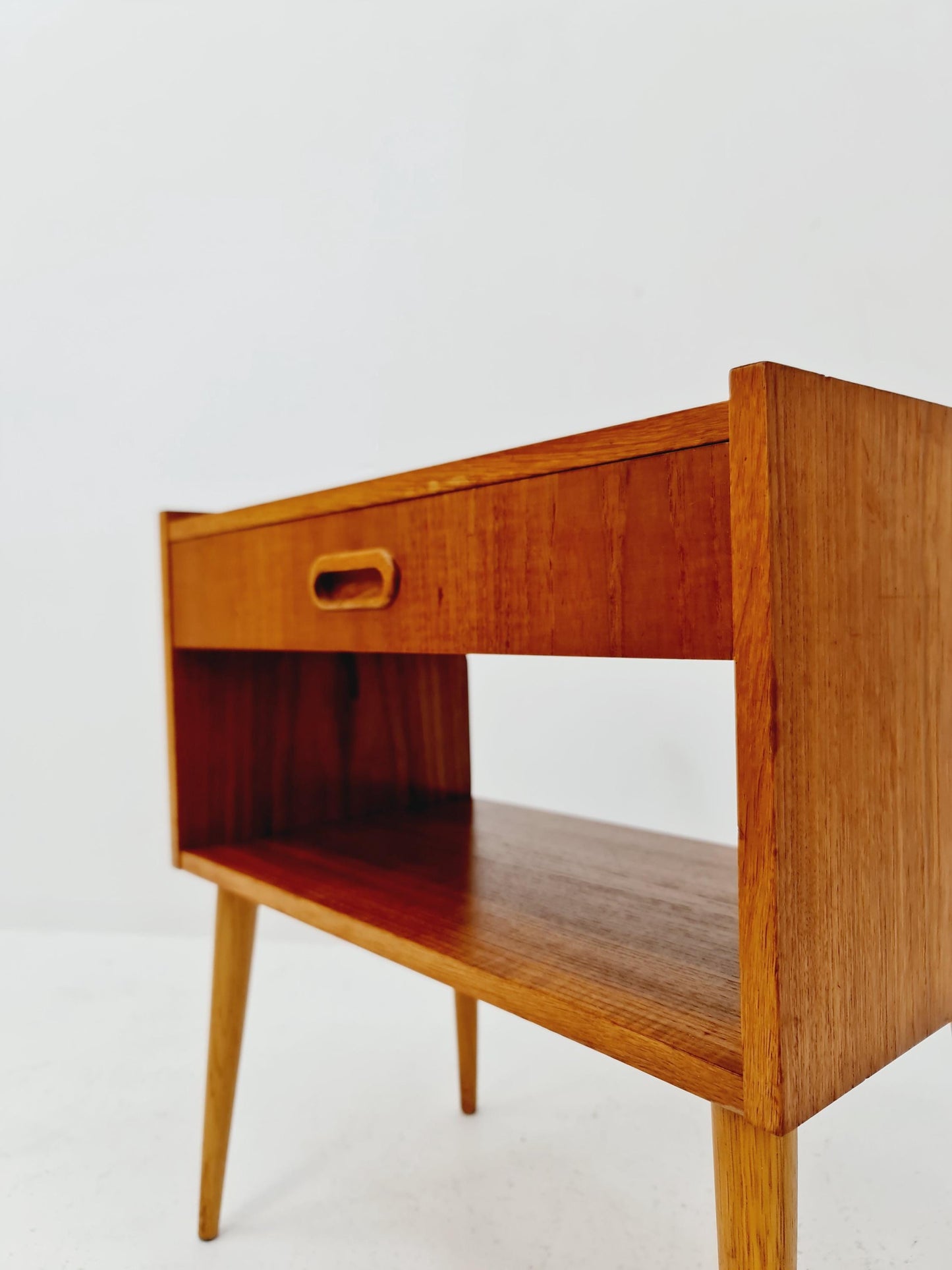 Danish Midcentury teak side tables/ Bedside tables, 1960s